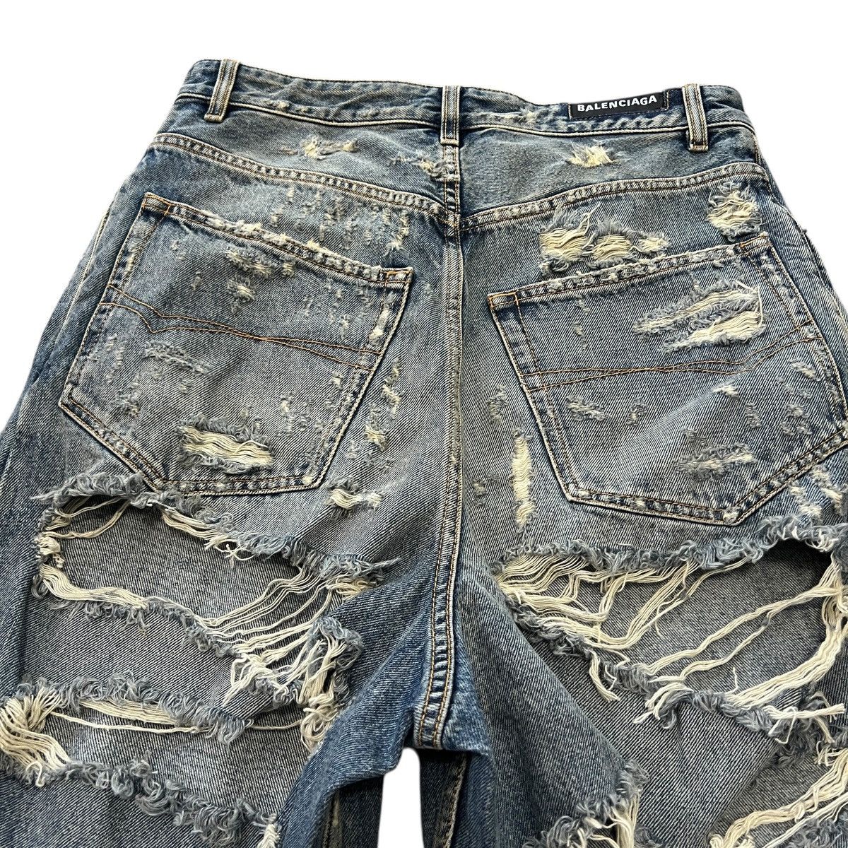 Balenciaga BALENCIAGA 23SS Super Destroyed Large Fit Baggy Denim
