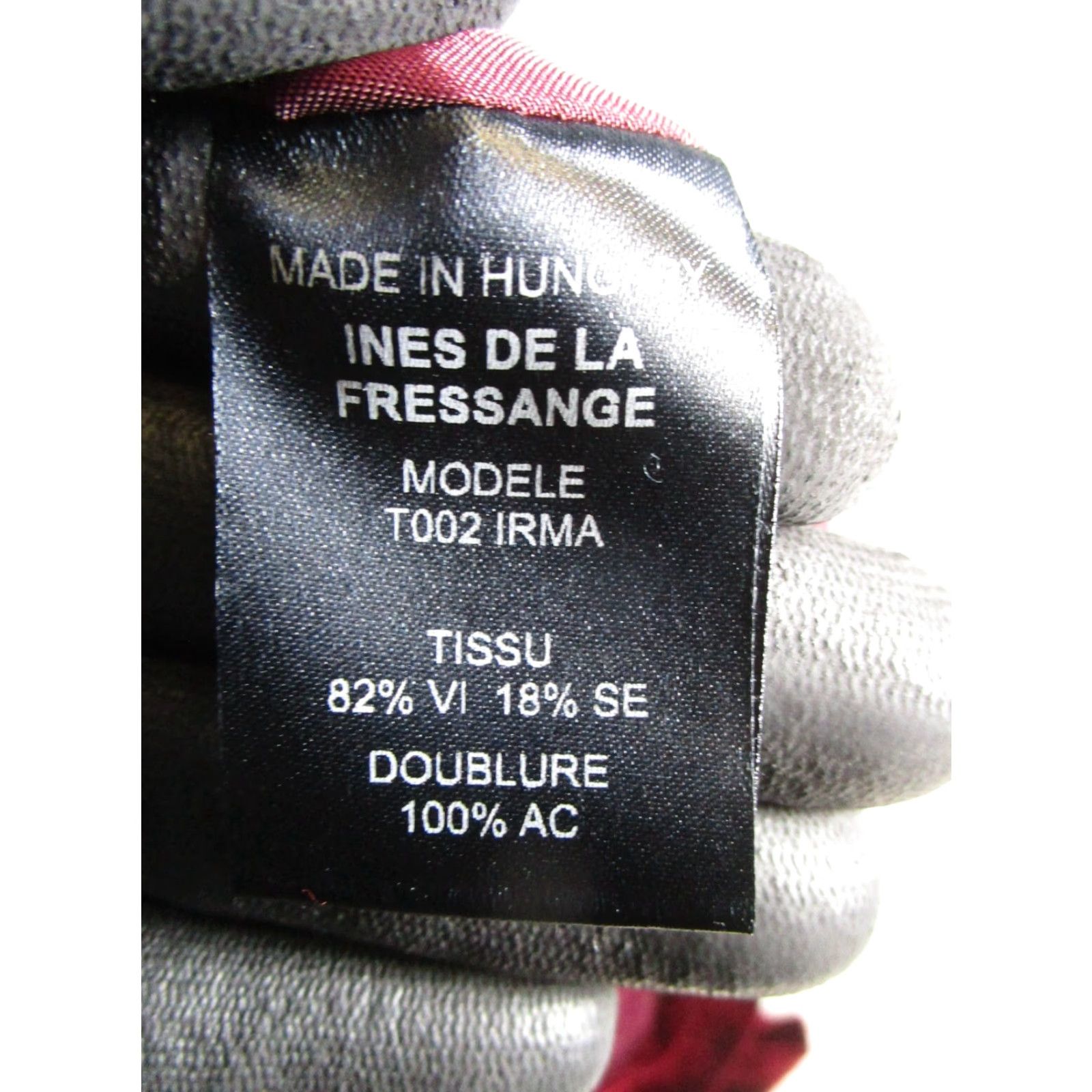 Vintage Ines De La Fressange Womens Sweater L Red Velvet Pullover Solid Size L / US 10 / IT 46 - 4 Thumbnail