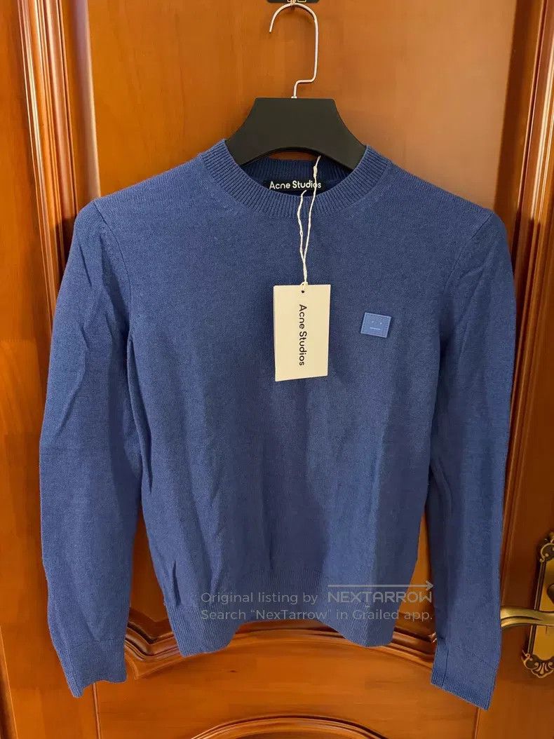 Acne Studios Acne Studios Blue Smile Wool Sweater Size XXS / US 00 / IT 34 - 1 Thumbnail