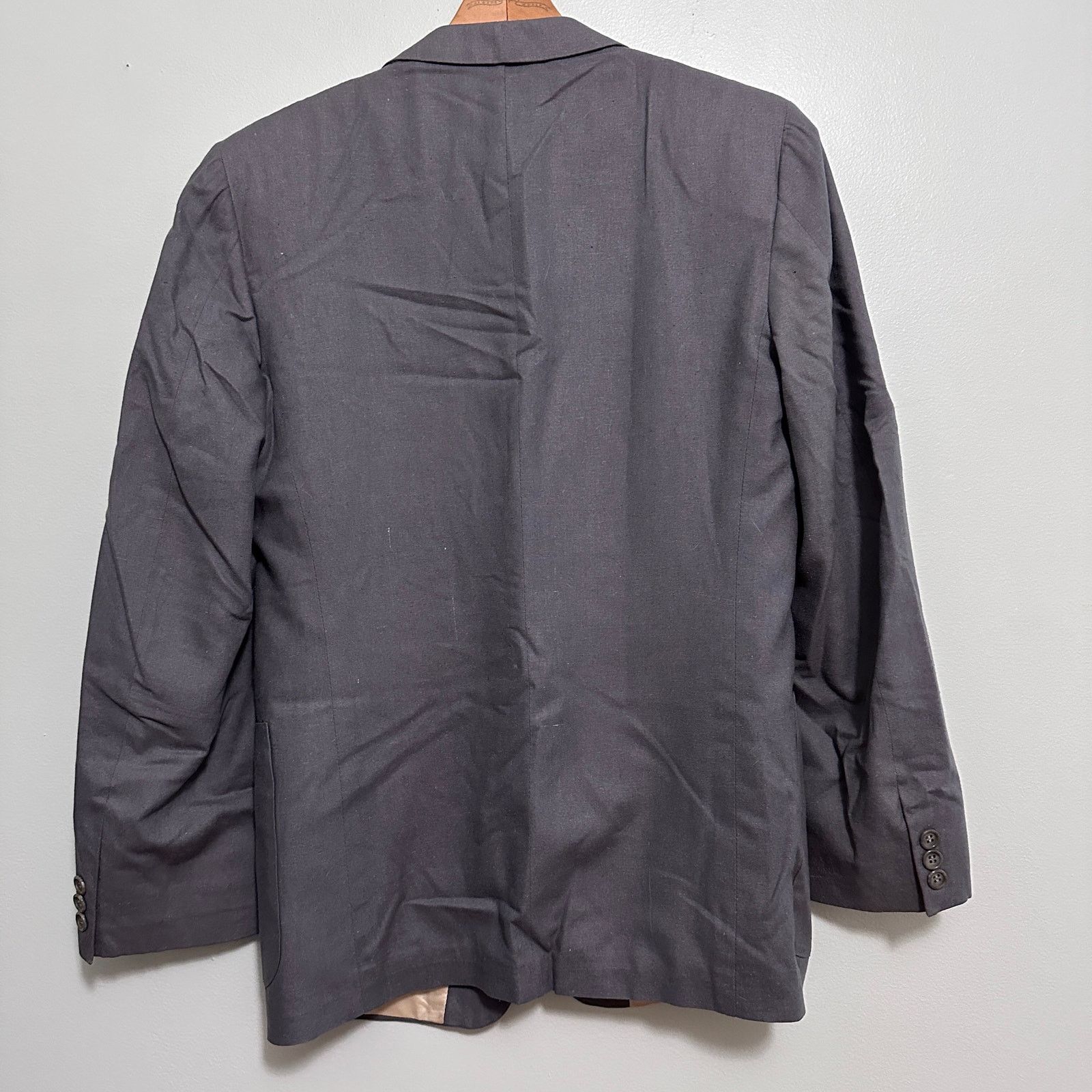 Yves Saint Laurent Vintage YSL steel gray sport coat blazer size 40R Size 40R - 3 Thumbnail