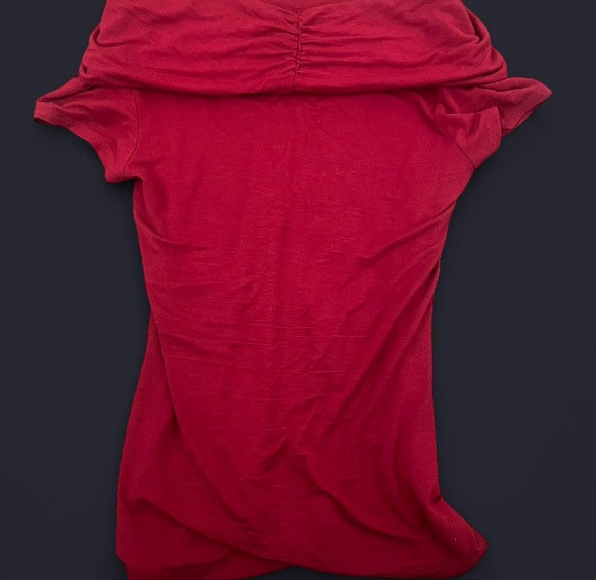 Other × Vintage Red short sleeve off the shoulder top Size M / US 6-8 / IT 42-44 - 2 Thumbnail
