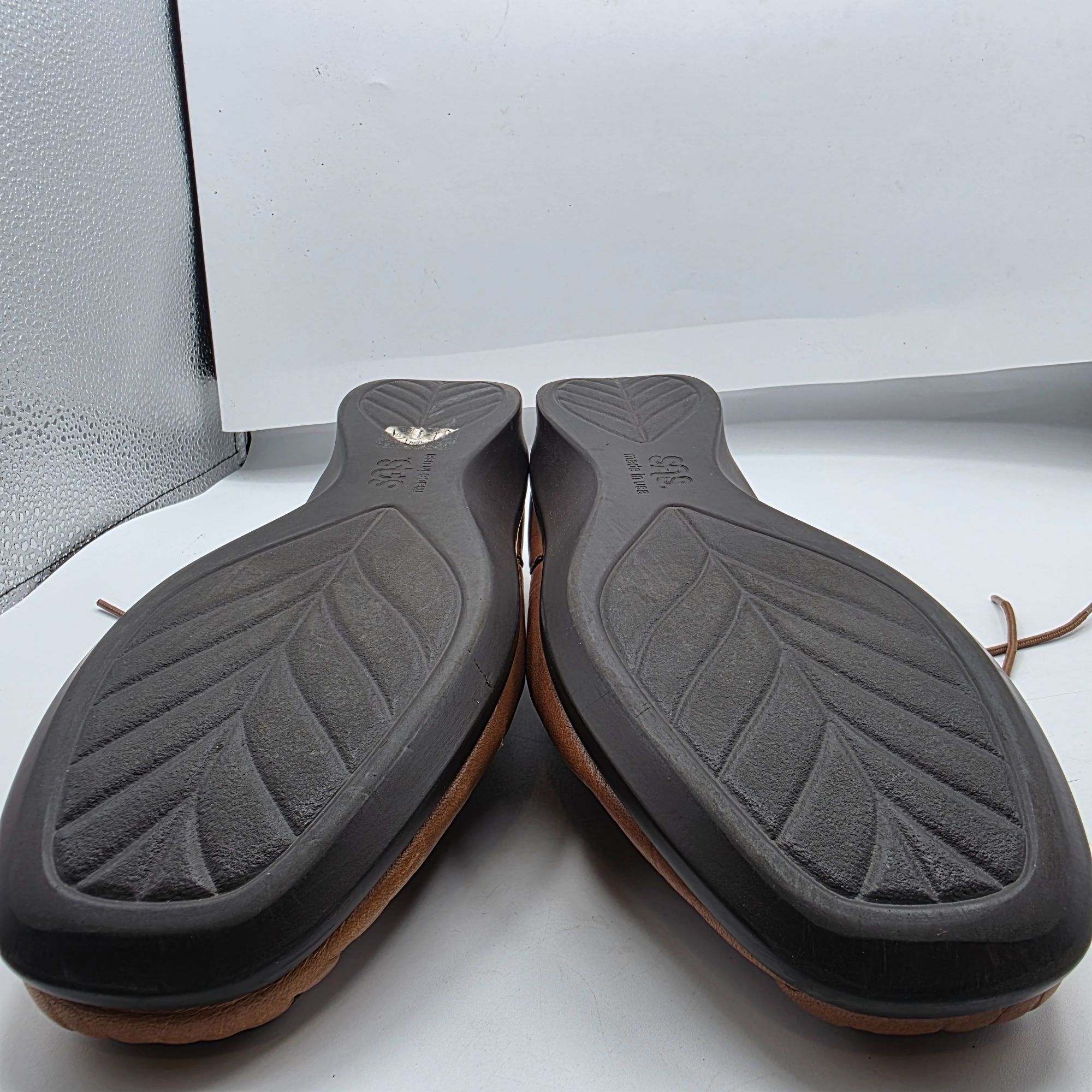 SAS SAS Petra Womens 9.5 Brown Leather Comfort Shoes Casual Loaf Size US 9.5 / IT 39.5 - 10 Thumbnail