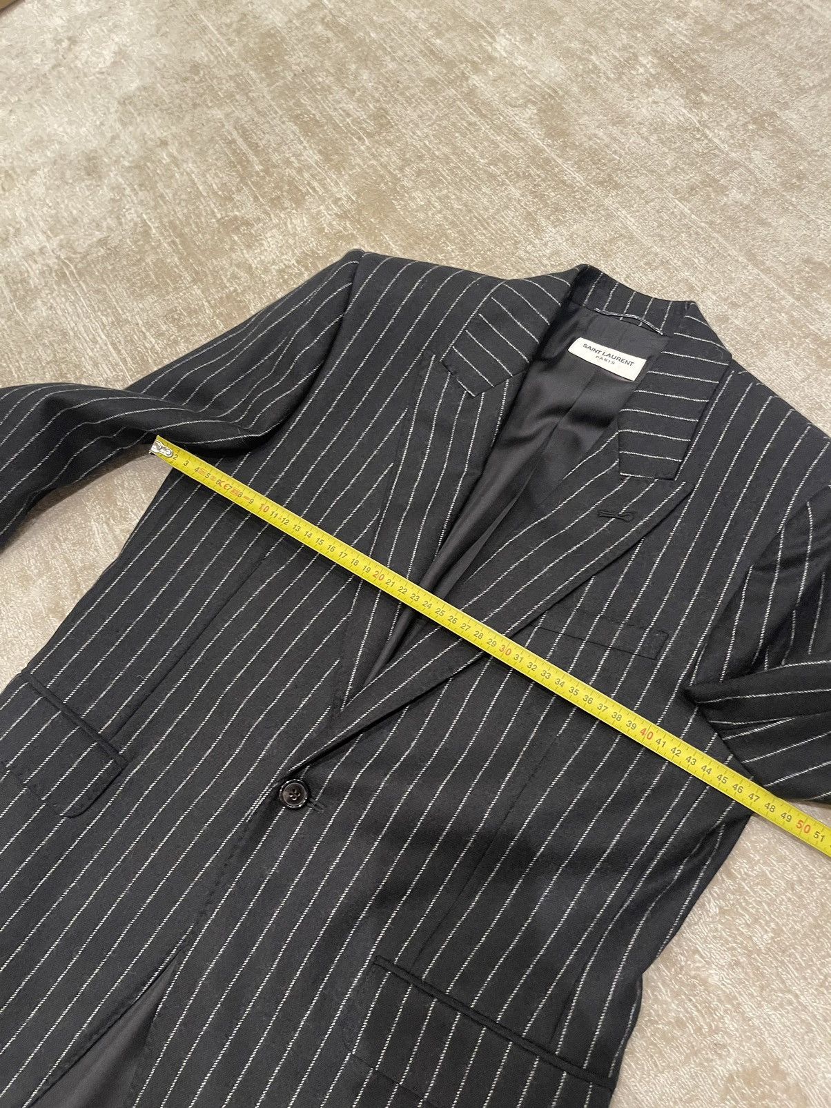 Hedi Slimane × Saint Laurent Paris FW 2016 Palladium complete suit Size 46R - 5 Thumbnail