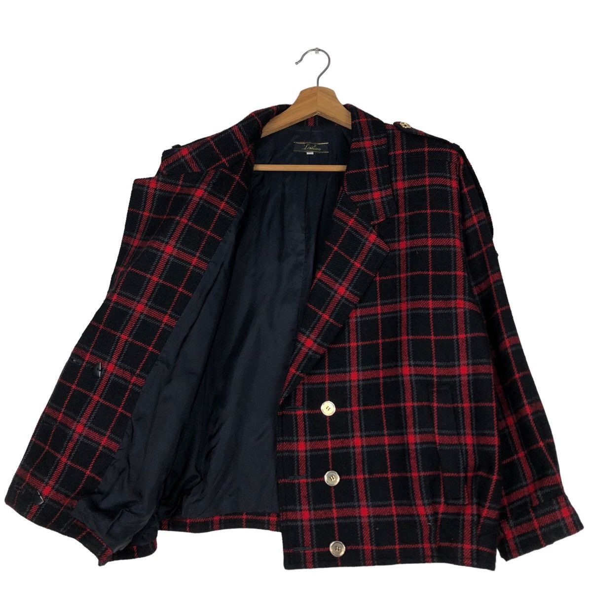 Japanese Brand 🔥Vtg Lelian Bomber Jacket Tartan Design Punk Design Japan Size US M / EU 48-50 / 2 - 9 Thumbnail