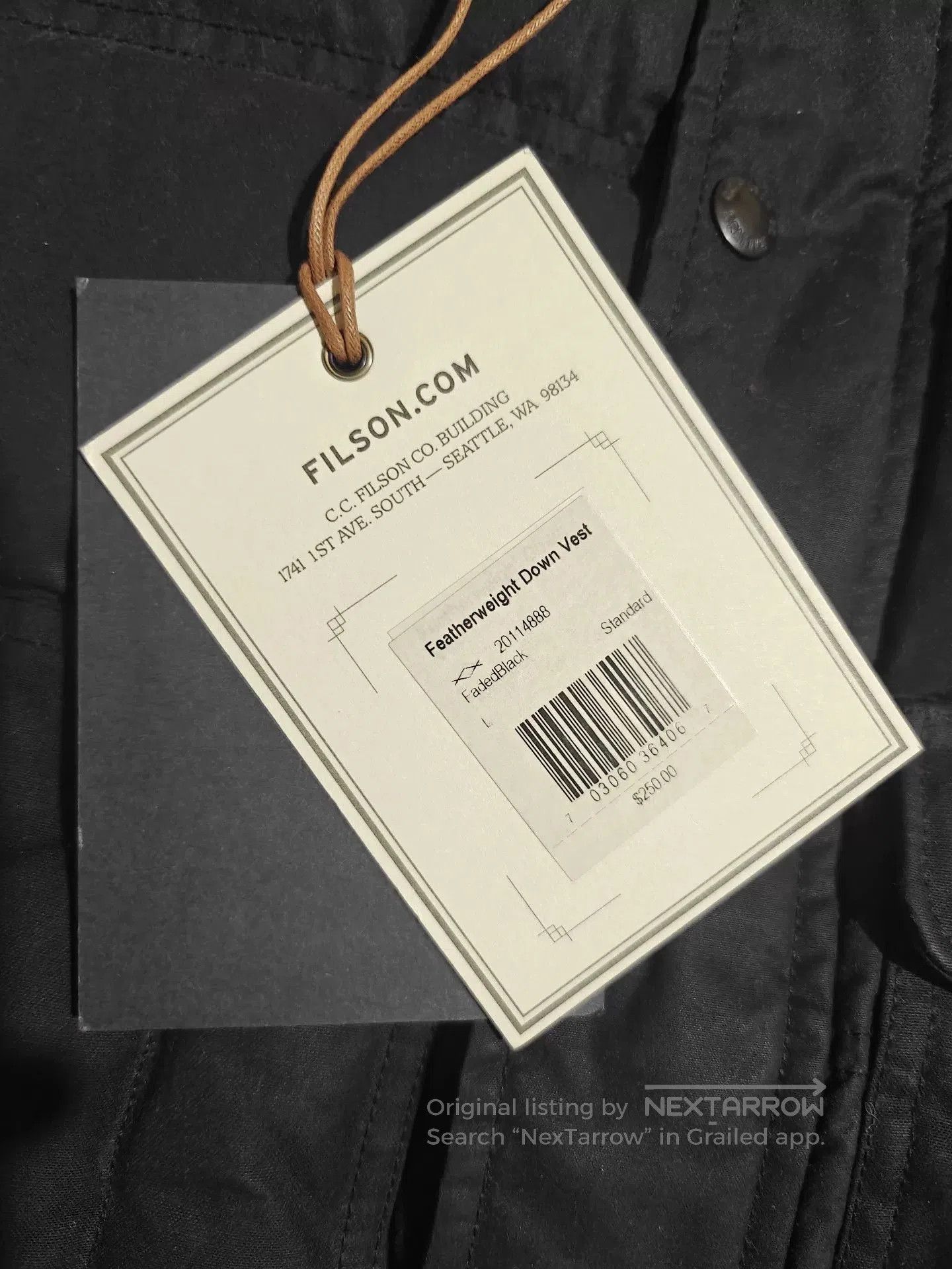 Filson Filson Down Cruiser Waxed Vest. Size US L / EU 52-54 / 3 - 5 Thumbnail
