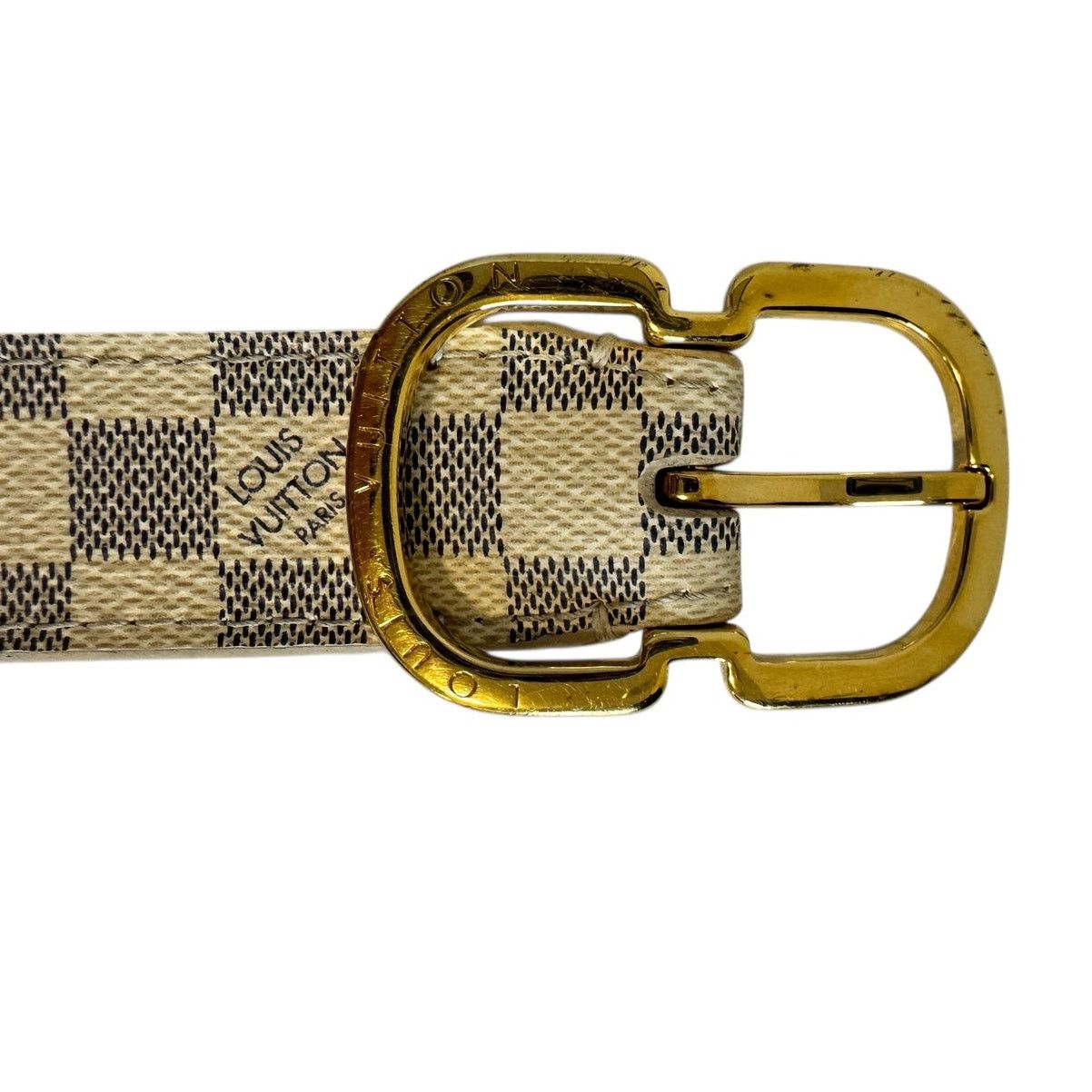 Louis Vuitton LV Initiales 25mm Reversible Damier Azur Belt 80/32 LOUIS VUITTON Damier Azur LV Initiales Men main image 2