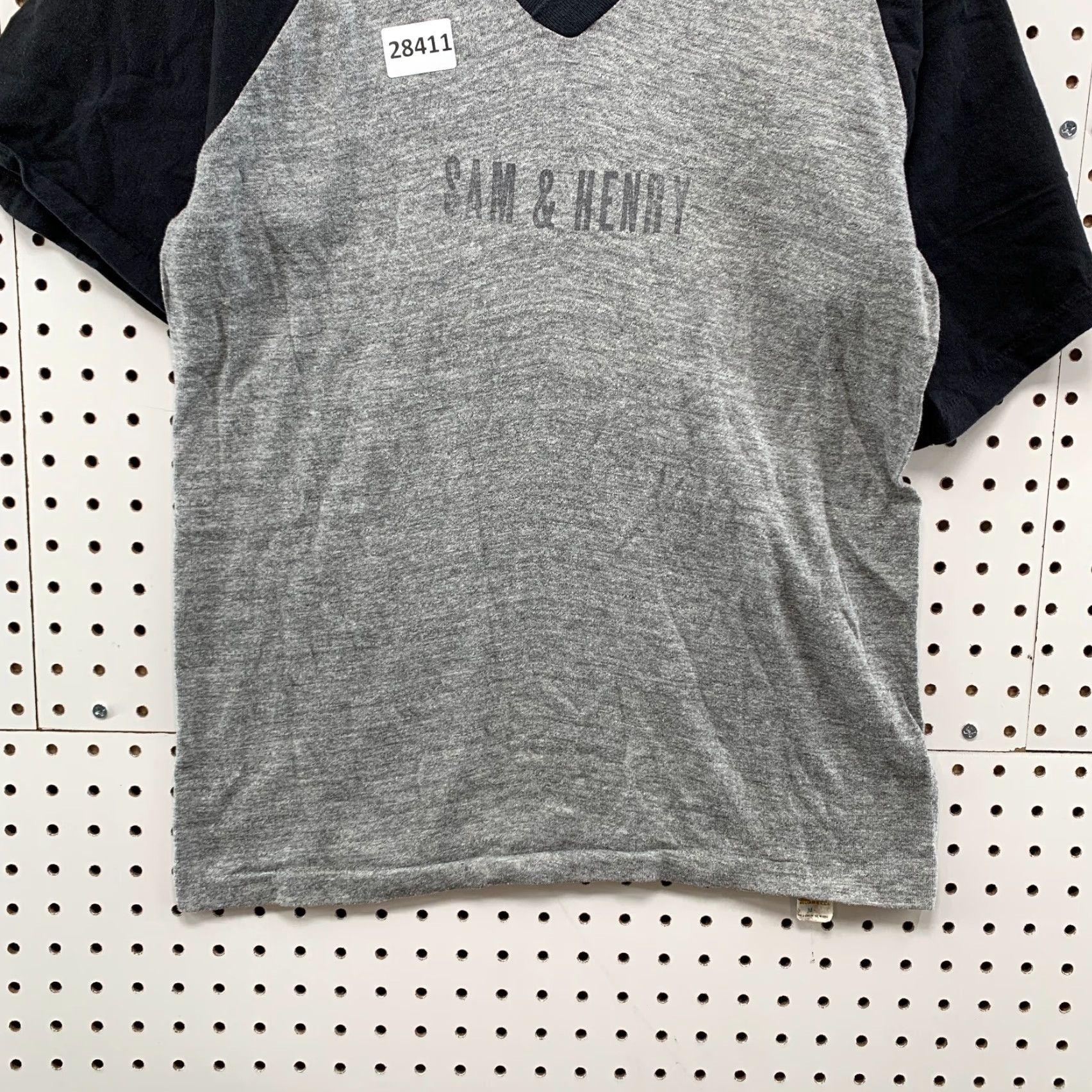 Russell Athletic Vintage 70s Russell Athletic Shirt Gray Black V Neck SAM & HENRY Medium 17.5X26 Size US M / EU 48-50 / 2 - 6 Thumbnail