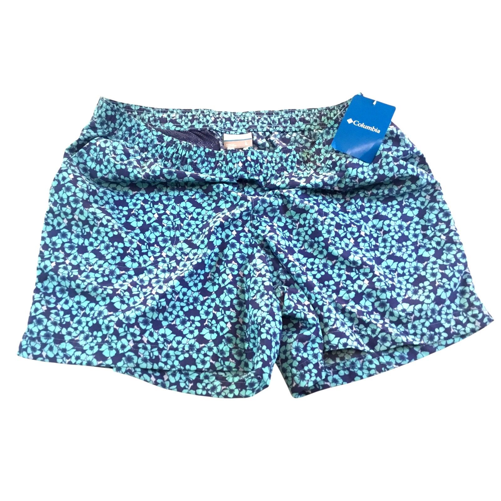 Columbia Columbia Swim Trunks Blue Teal Pattern Large NWT Size US 34 / EU 50 - 1 Thumbnail