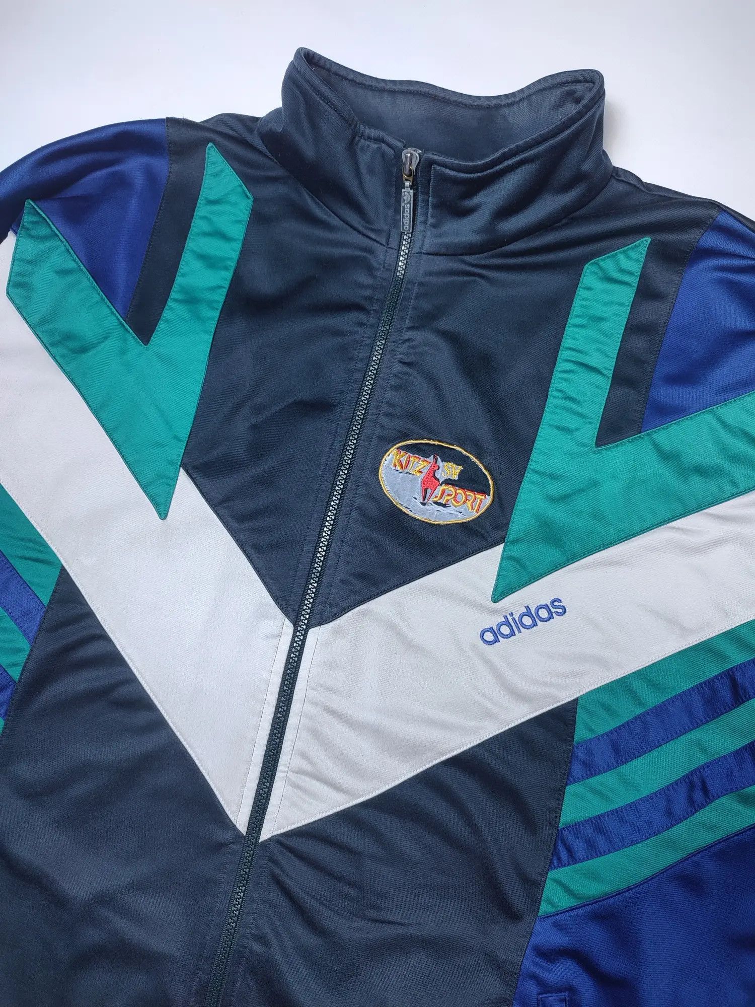 Adidas Adidas 90s Vintage Retro Zip Track Jacket Size US XL / EU 56 / 4 - 6 Thumbnail