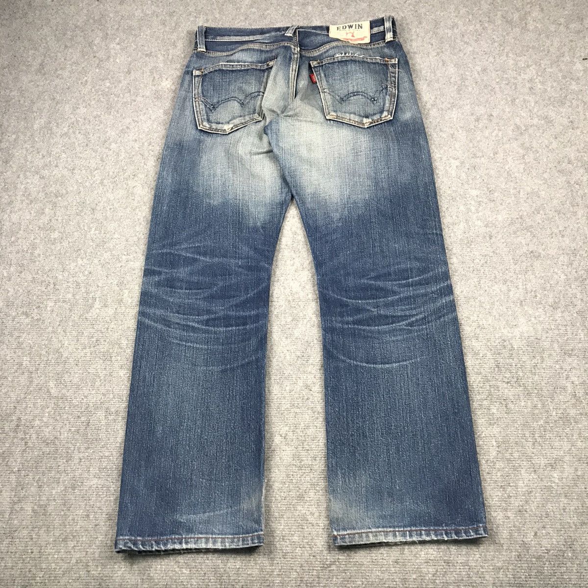 MADE IN JAPAN EDWIN DENIM FADED DISTRESSED PANTS 145