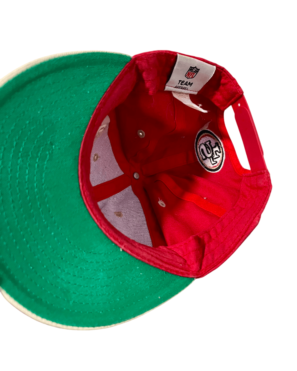 NFL San Francisco 49ers NFL Red & Gold Vintage 90s Snapback Hat Size ONE SIZE - 4 Thumbnail