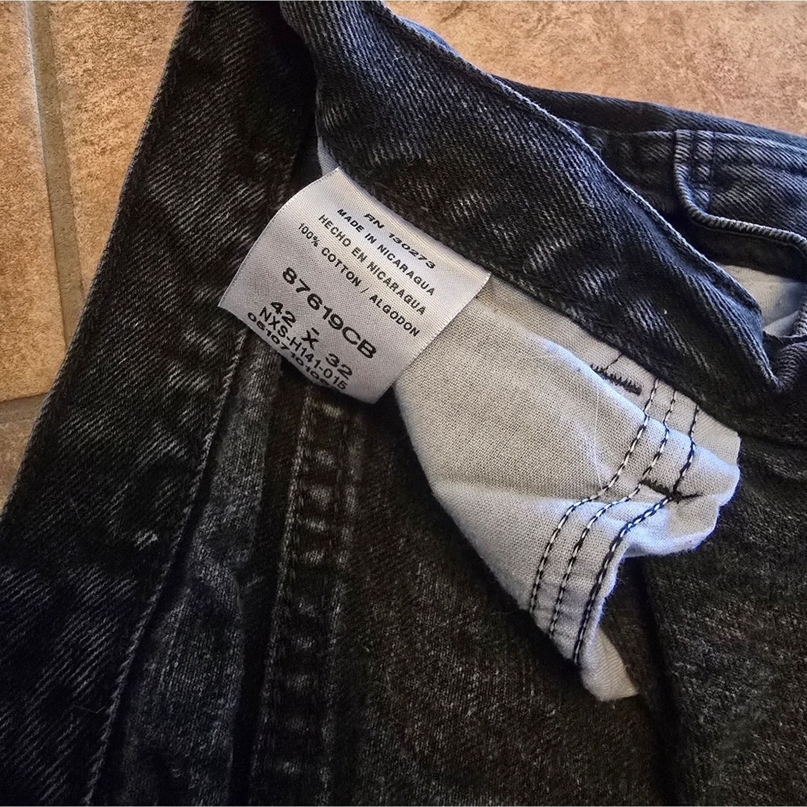 Rustler Black Denim | RUSTLER | Straight Jean Size US 42 / EU 58 - 3 Thumbnail