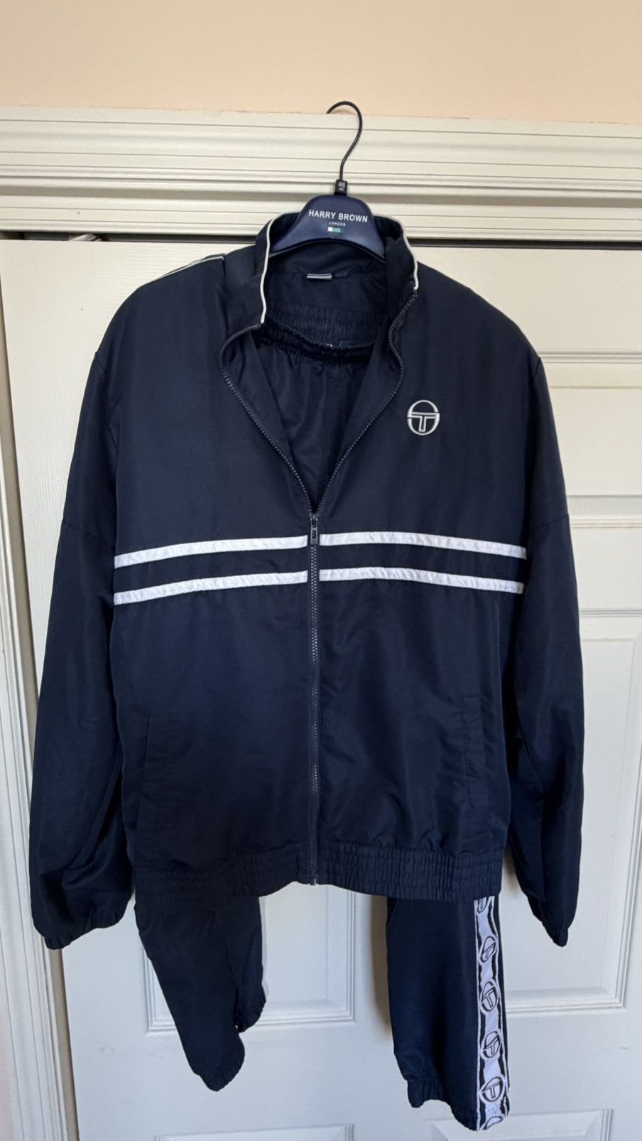 Sergio Tacchini Sergio Tacchini Vintage Track Suit Set Jacket L Pants S Navy Size US 32 / EU 48 - 6 Thumbnail