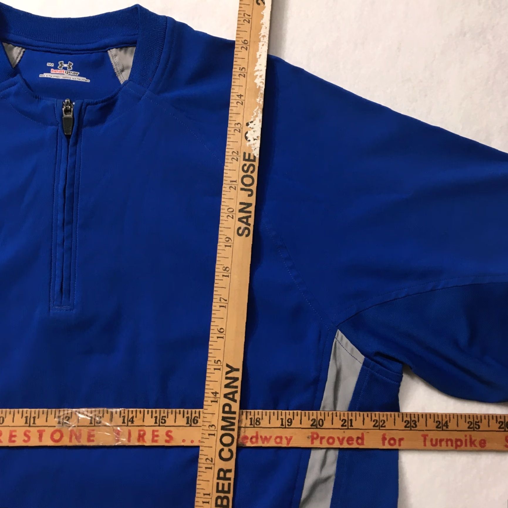 Under Armour Under Armour Jacket Shirt Mens Small Blue 1/4 Zip Breathable Baseball Pullover Lightweight Outdoor Fall Spring Summer Regular Cargo Tough Basics Size US S / EU 44-46 / 1 - 3 Thumbnail
