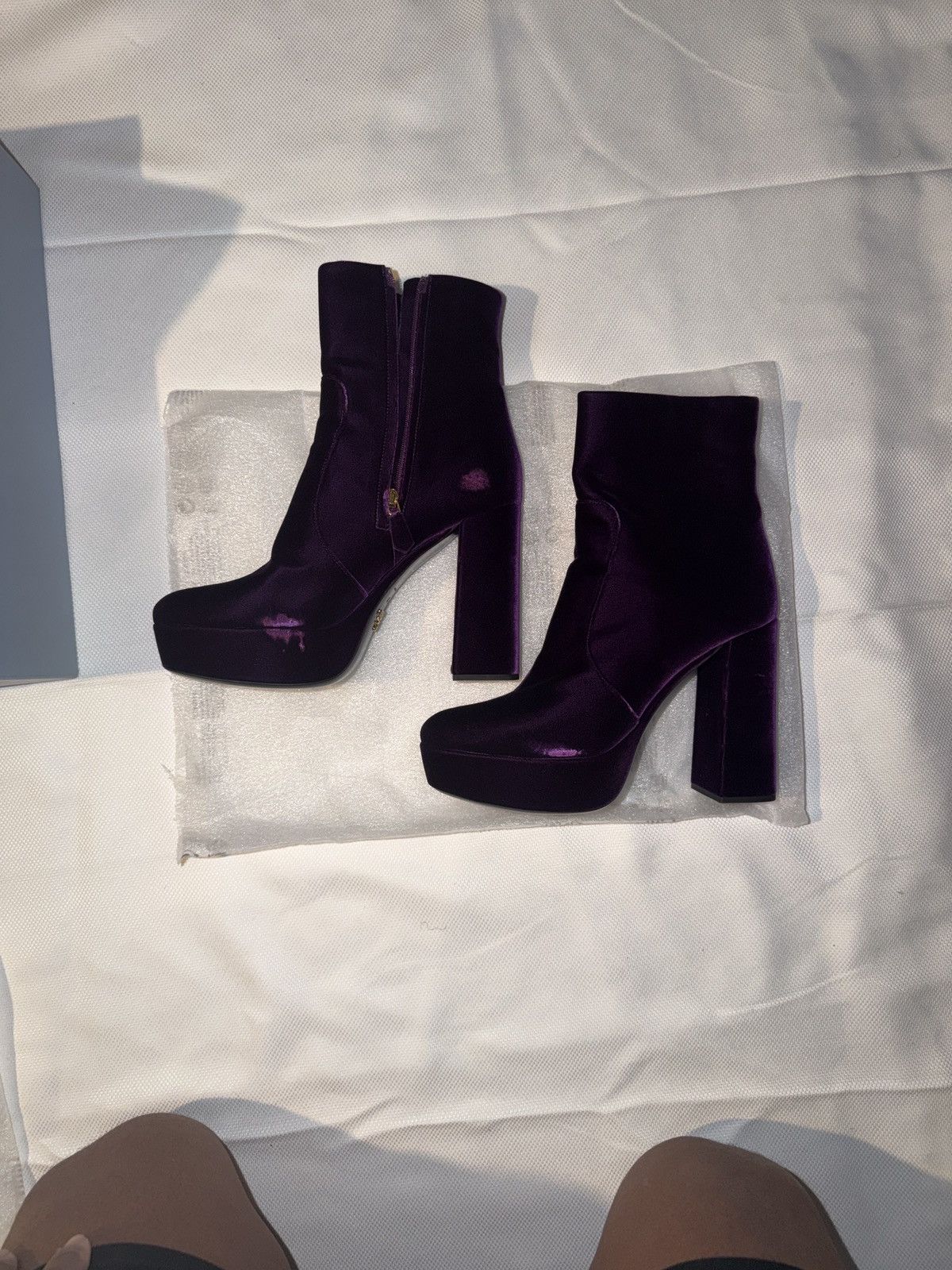 Prada PRADA CALZATURE DONNA Platform Boots| Color - Mora (Purple) Size US 10.5 / IT 40.5 - 16 Thumbnail