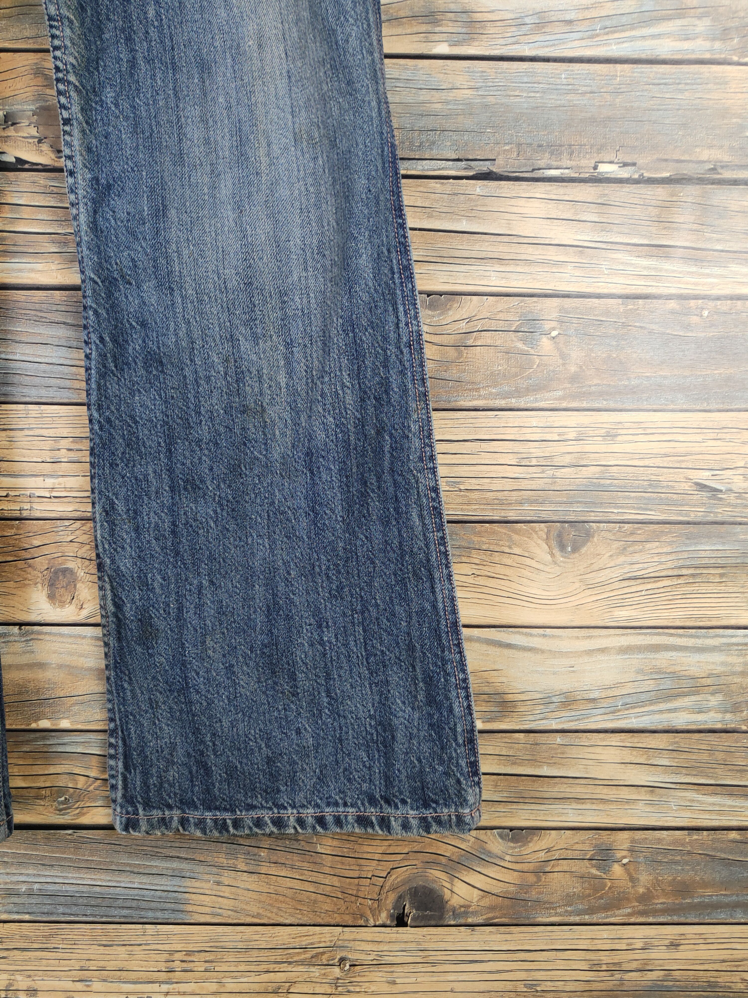 Japanese Brand DL Japan vintage Blue Distressed Ripped denim Jeans #191 Size US 28 / EU 44 - 6 Thumbnail
