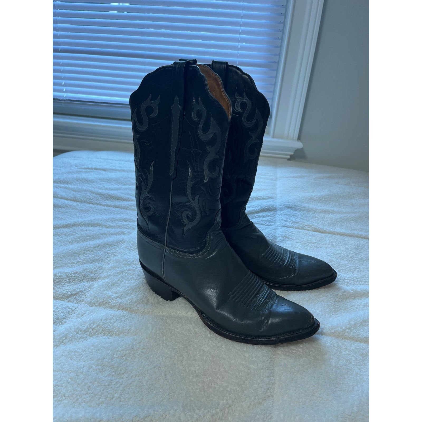 Lucchese Lucchese Classics Leather Goat Calf Boots US 9 D Men Black Size US 9 / EU 42 - 3 Thumbnail