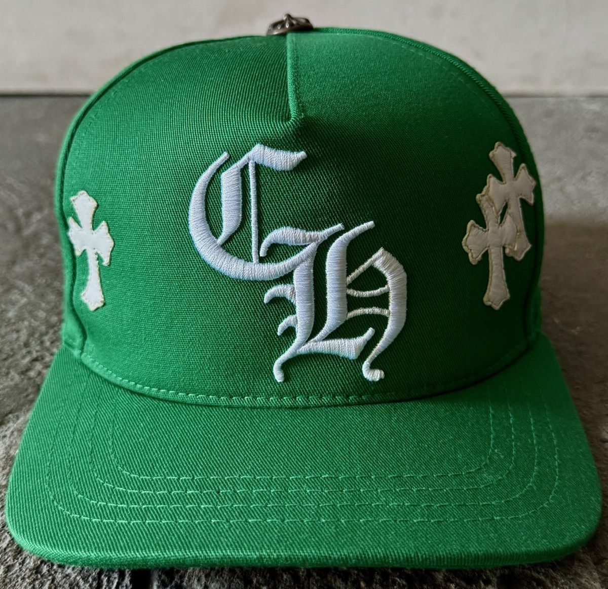 Chrome Hearts Chrome Hearts - Leather Cross Patch - Baseball Hat Size ONE SIZE - 1 Thumbnail