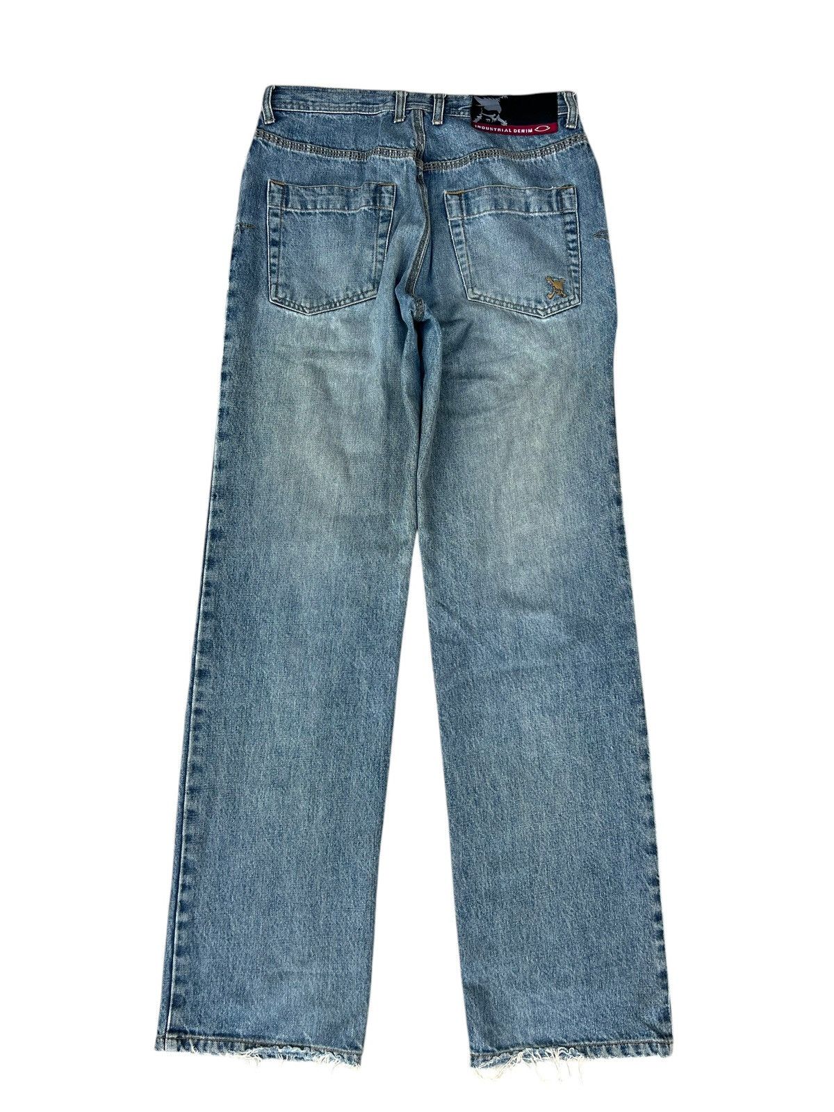 Oakley Vintage Oakley Industrial Denim Distressed Mud Jeans Size US 30 / EU 46 - 13 Thumbnail