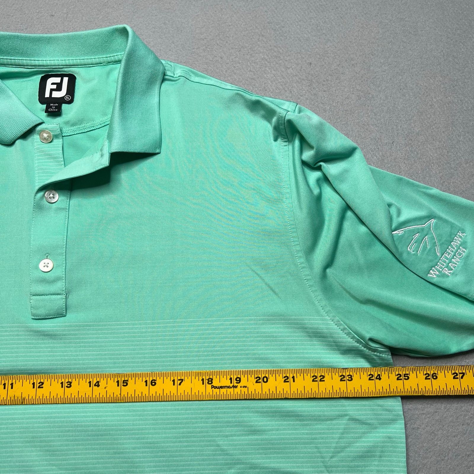 Footjoy FootJoy FJ Golf Polo Shirt Men’s XL Mint Green Performance Size US XL / EU 56 / 4 - 5 Thumbnail
