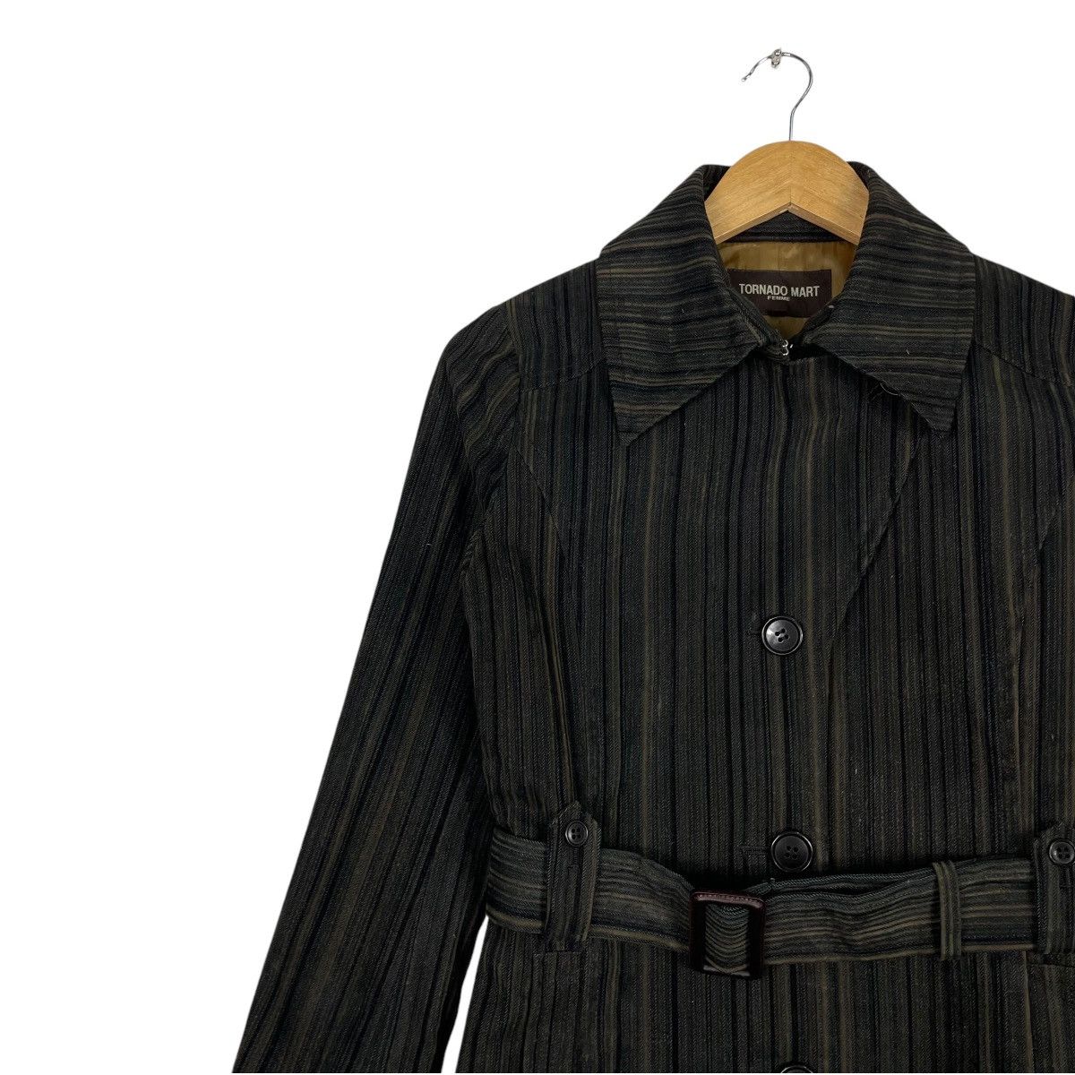 Japanese Brand × Tornado Mart 💥TORNADO MART STRIPES WITH BELTED JACKET Size S / US 4 / IT 40 - 5 Thumbnail