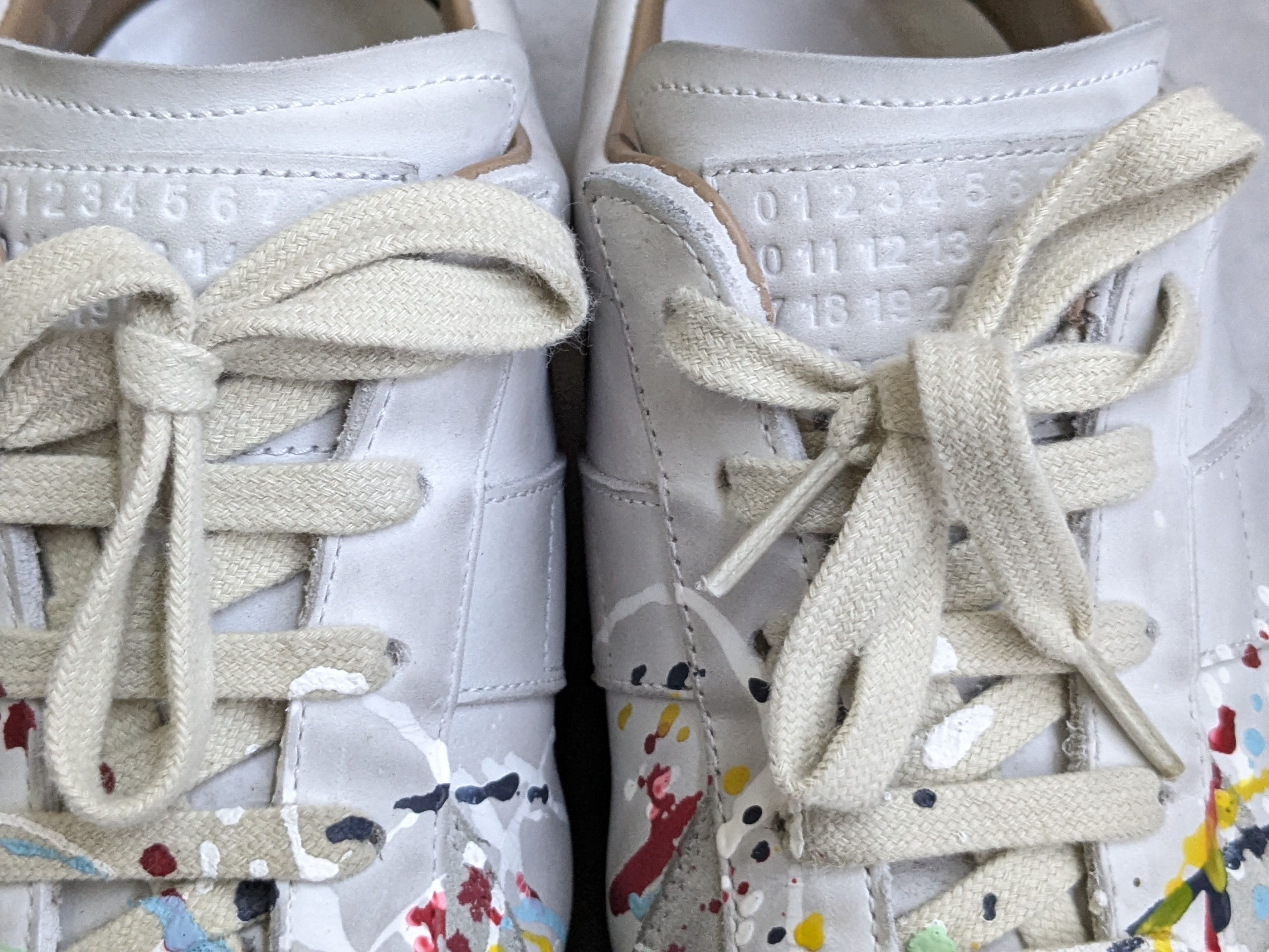 Maison Margiela Maison Margiela Replica GAT 10.5 43.5 Paint Splatter Low Size US 10.5 / EU 43-44 - 7 Thumbnail