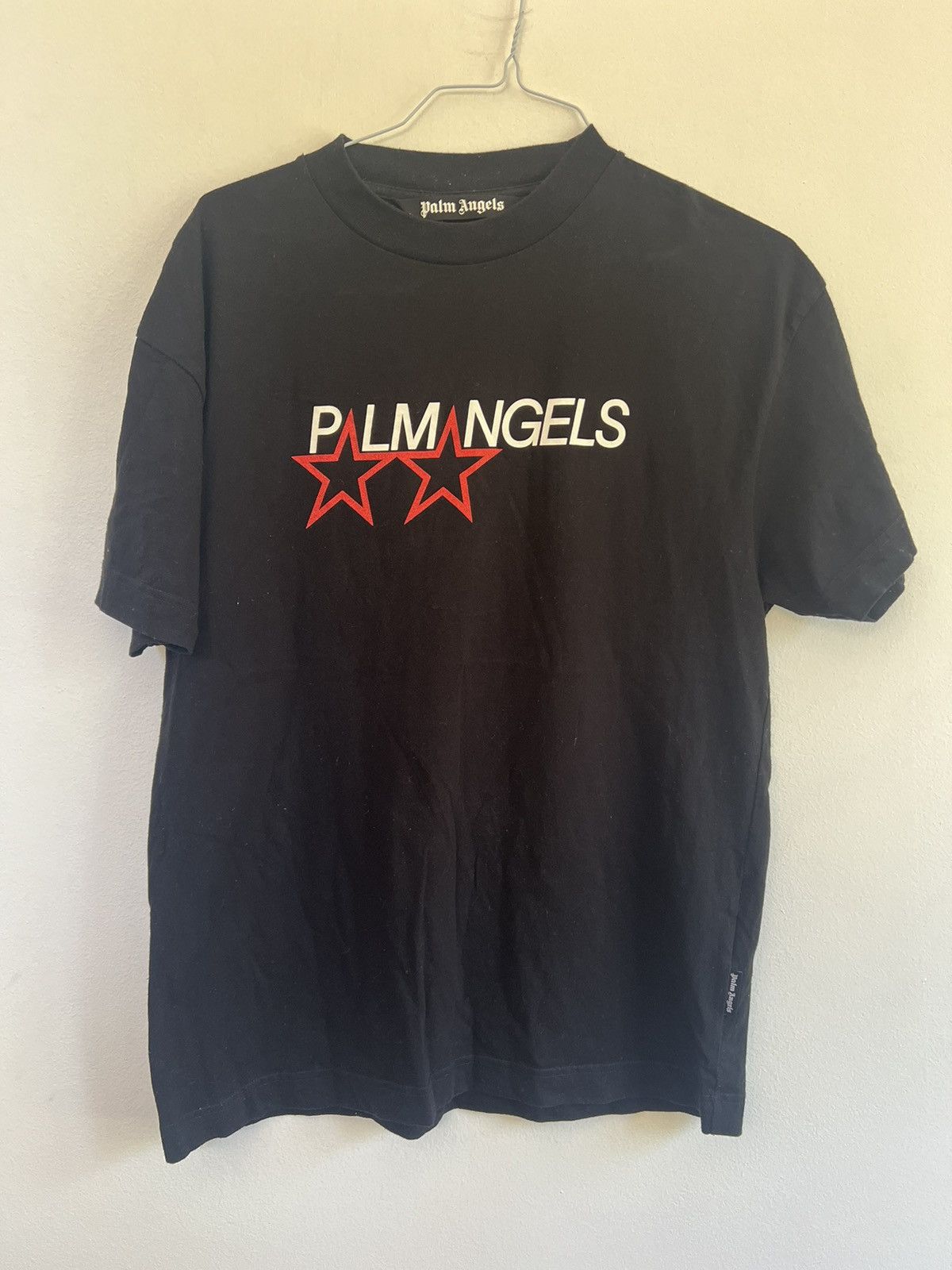 Palm Angels Racing Stars T-shirt White/Black