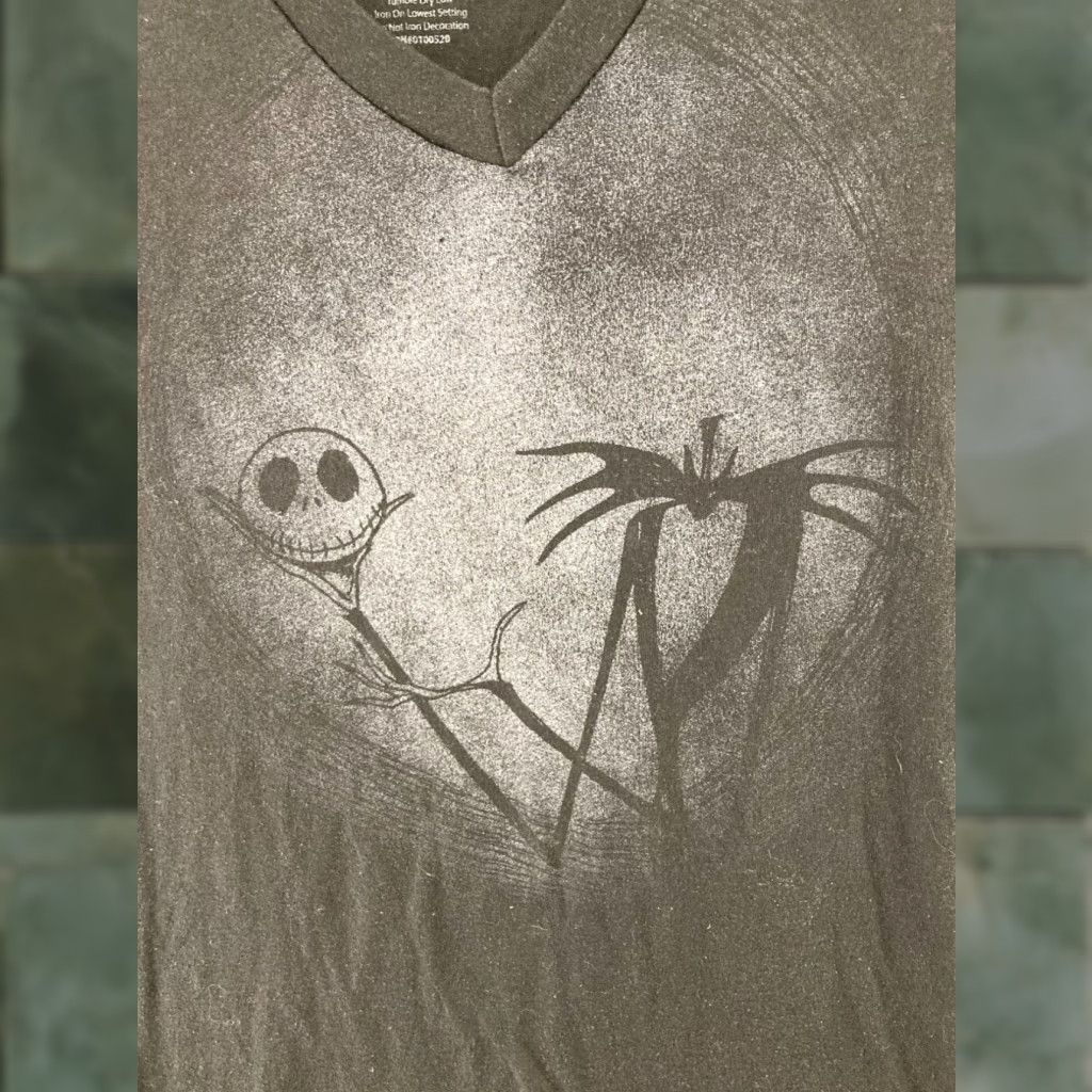 Vintage Nightmare Before Christmas Womens Small Black Shirt Jack Skellington Size S / US 4 / IT 40 - 1 Thumbnail