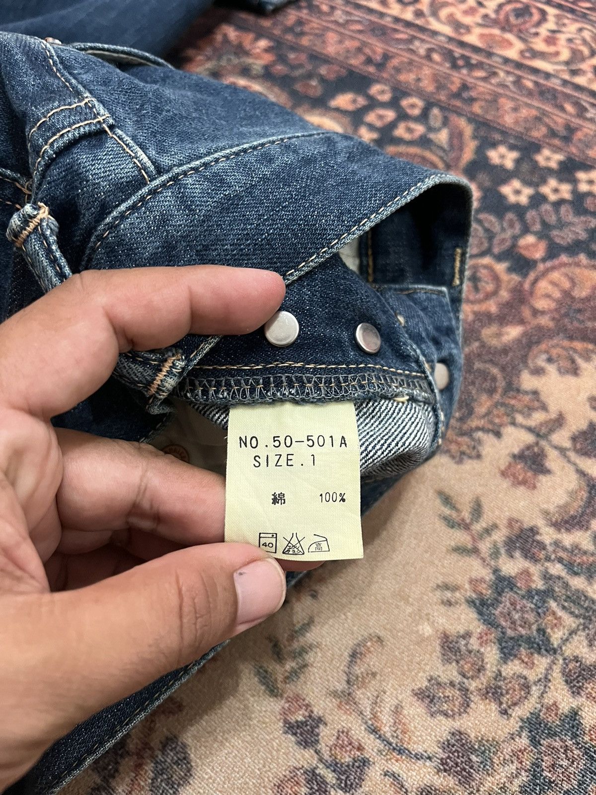 14th Addiction × Japanese Brand × OMNIGOD Vintage Omnigod Made in Japan jeans size 30 x 30 inches Size US 30 / EU 46 - 9 Thumbnail
