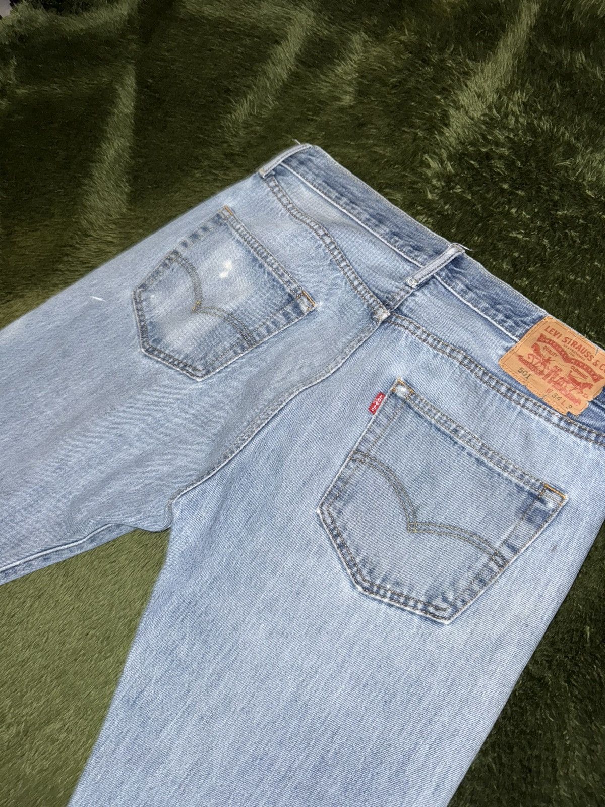 Levi's [W34/L32] Levis 501 Distressed Vintage Wash Denim Pants Size US 34 / EU 50 - 8 Thumbnail