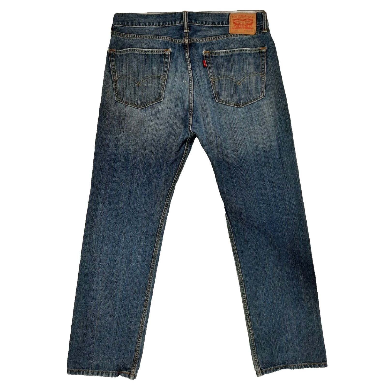 Levi's VINTAGE Levis 505 Jeans Denim Blue 36x32 Mens Regular 5-Pocket Belt Loops Zip Size US 36 / EU 52 - 2 Thumbnail