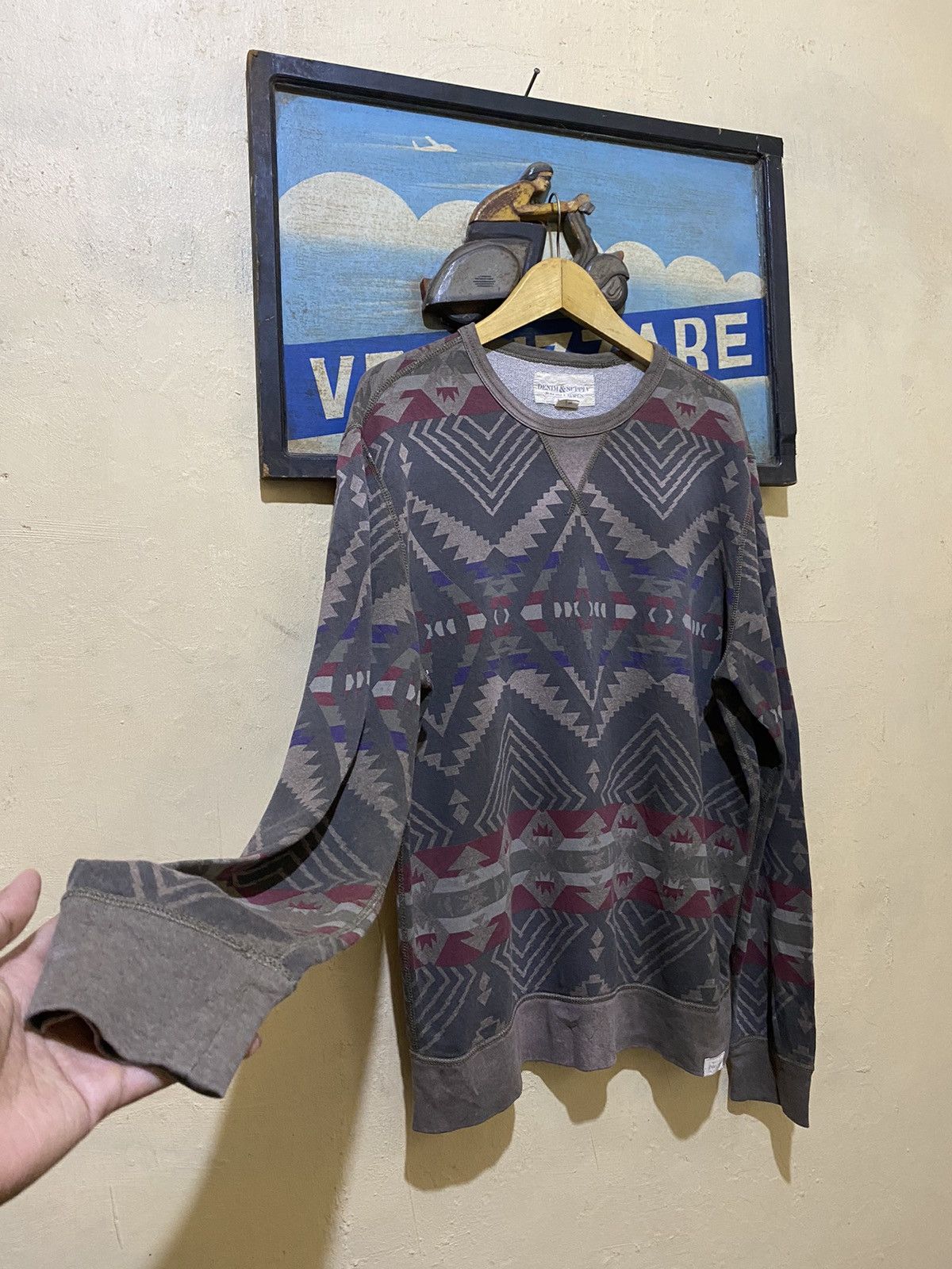 Polo Ralph Lauren POLO RALPH LAUREN AZTEC JUMPER 2000s Size US L / EU 52-54 / 3 - 5 Thumbnail