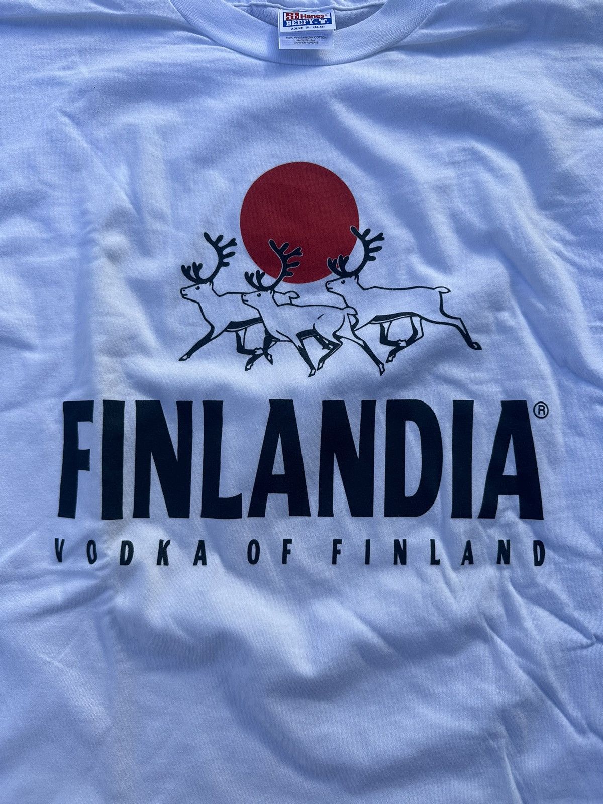 Hanes × Vintage Vintage Finlandia Vodka Promo Tee Size US XL / EU 56 / 4 - 2 Thumbnail
