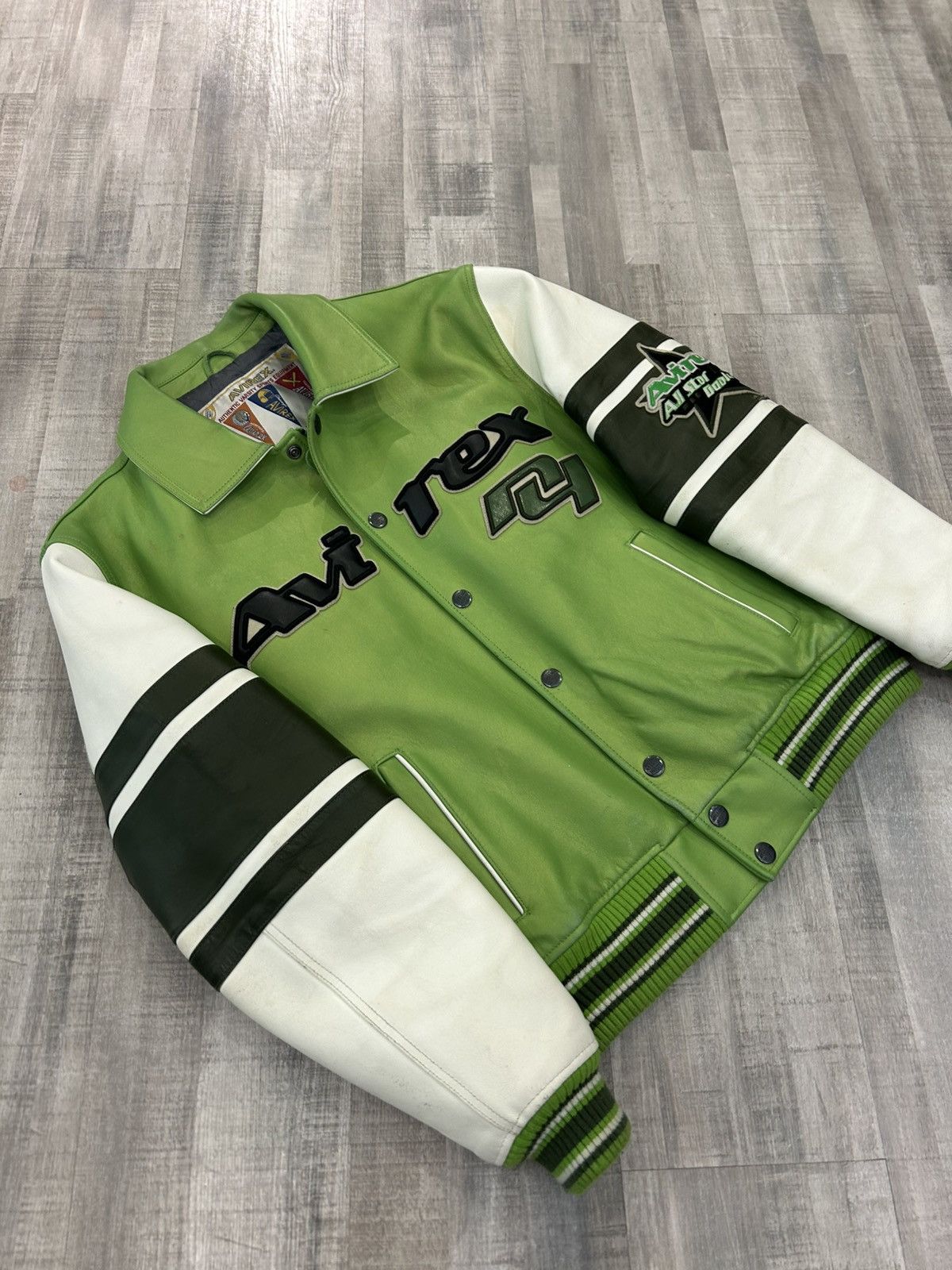 Avirex Avirex Stars and Stripes Leather Jacket Size US L / EU 52-54 / 3 - 2 Thumbnail