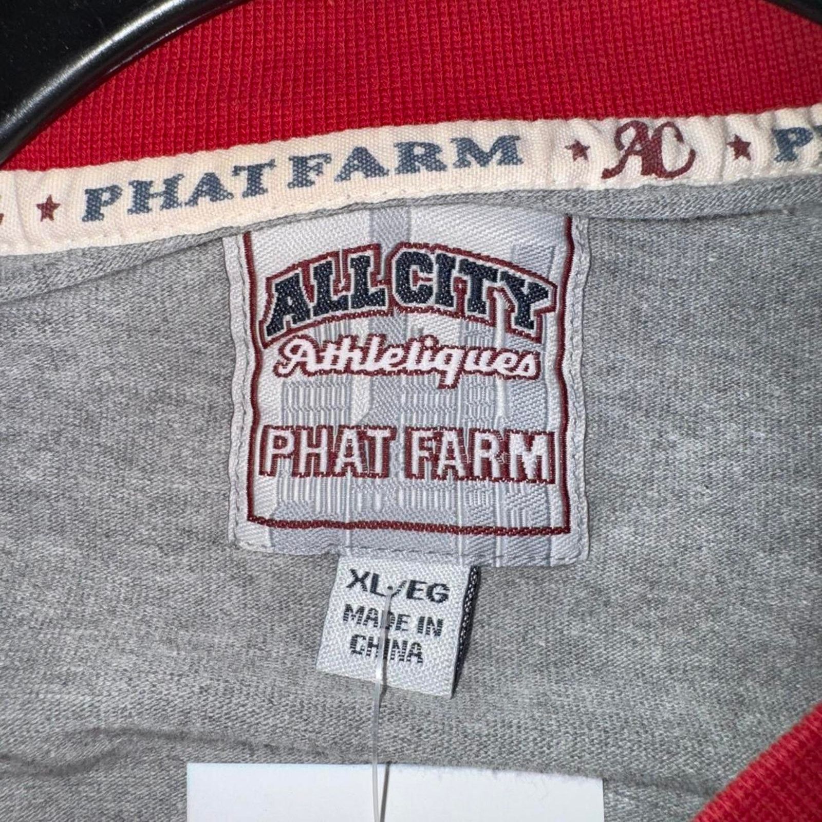 Phat Farm XL- Vintage y2k phat farm jersey 3/4 sleeve hip hop style Size US XL / EU 56 / 4 - 4 Thumbnail