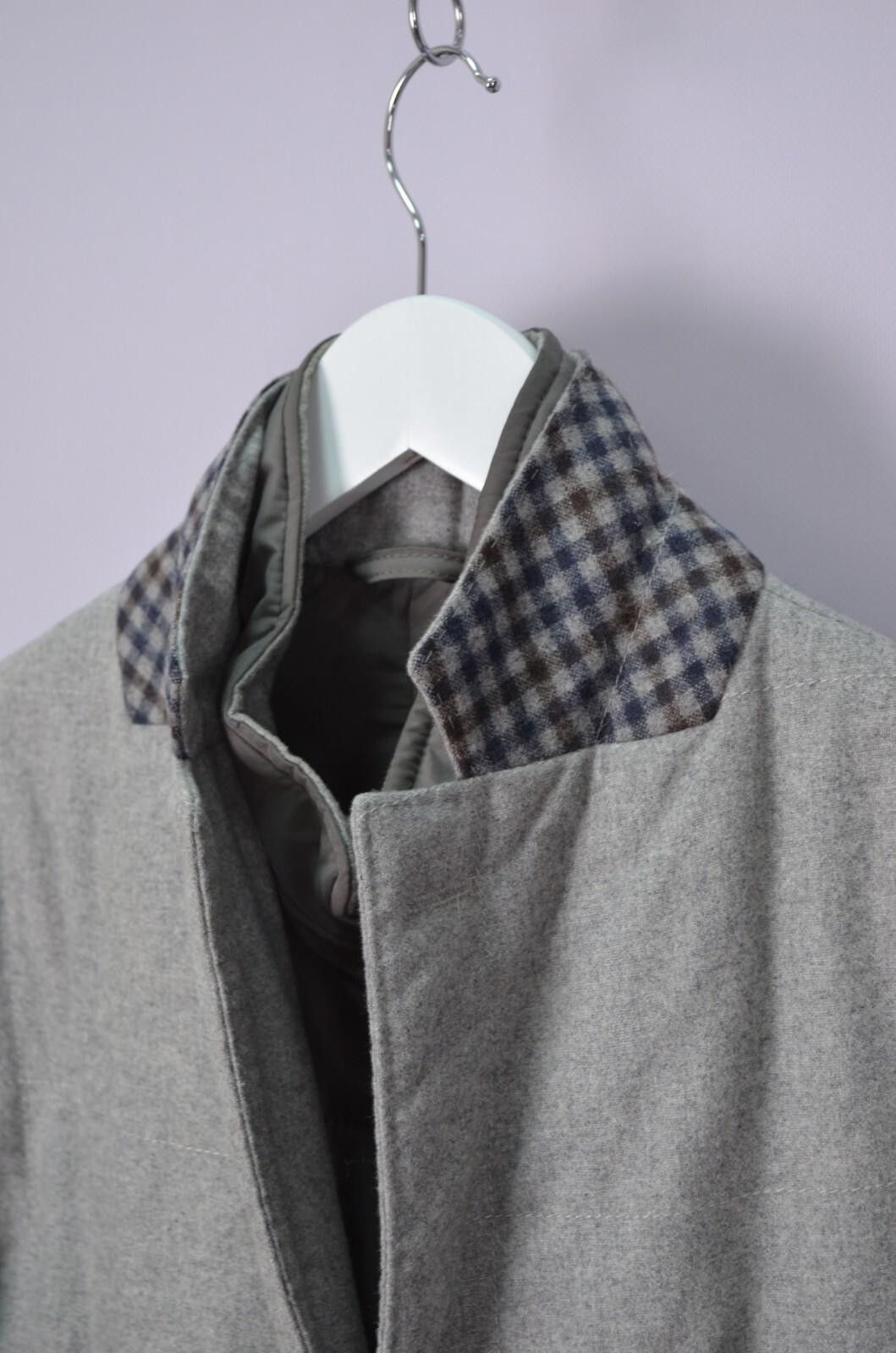 Lubiam Lubiam LBM 1911 Mens Grey Wool Coat Jacket Size 50 / M Size US M / EU 48-50 / 2 - 9 Thumbnail
