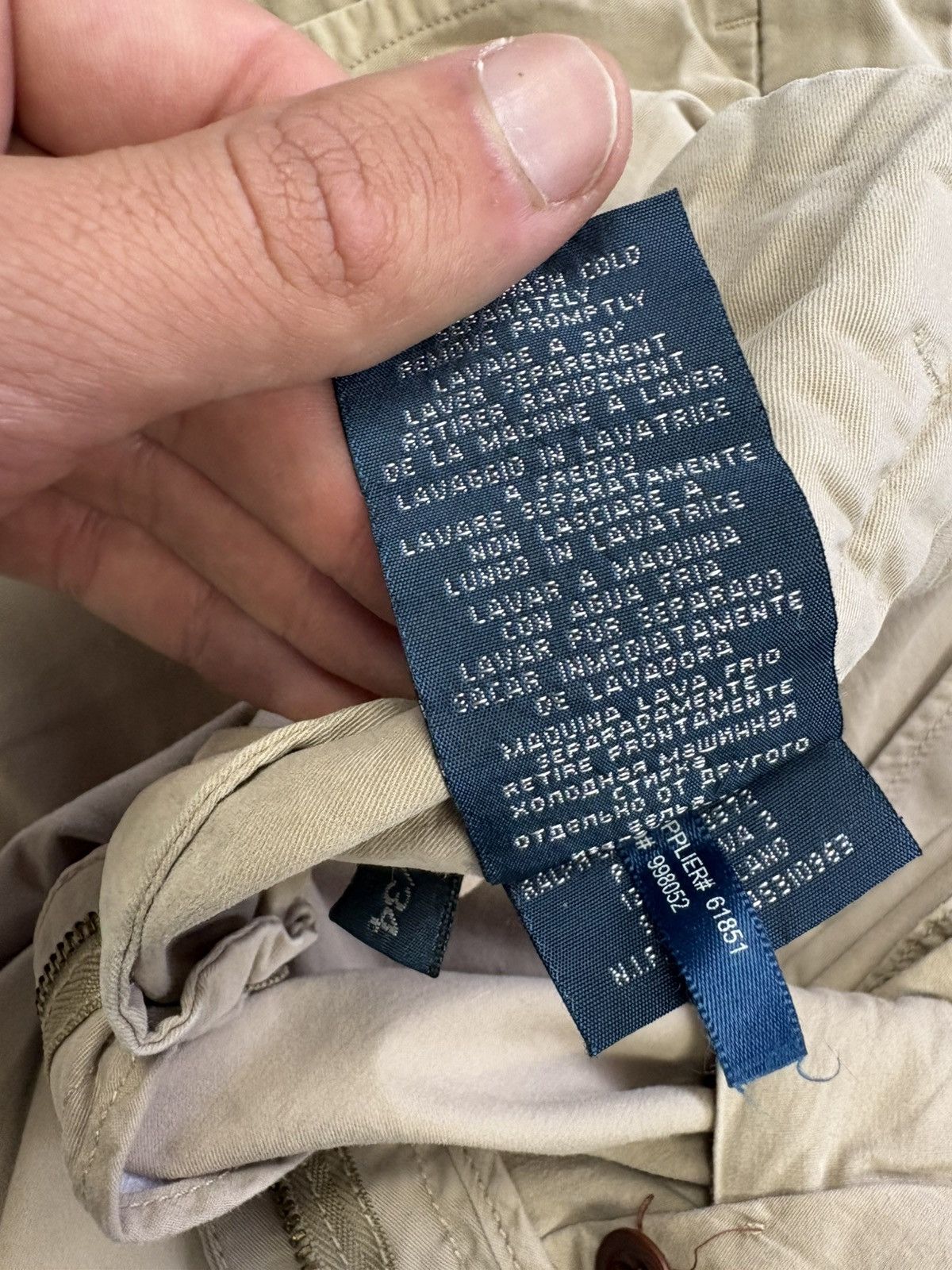 Polo Ralph Lauren Polo Ralph Lauren Straight Fit Chino Pants Beige Classic 34 Size US 34 / EU 50 - 13 Thumbnail