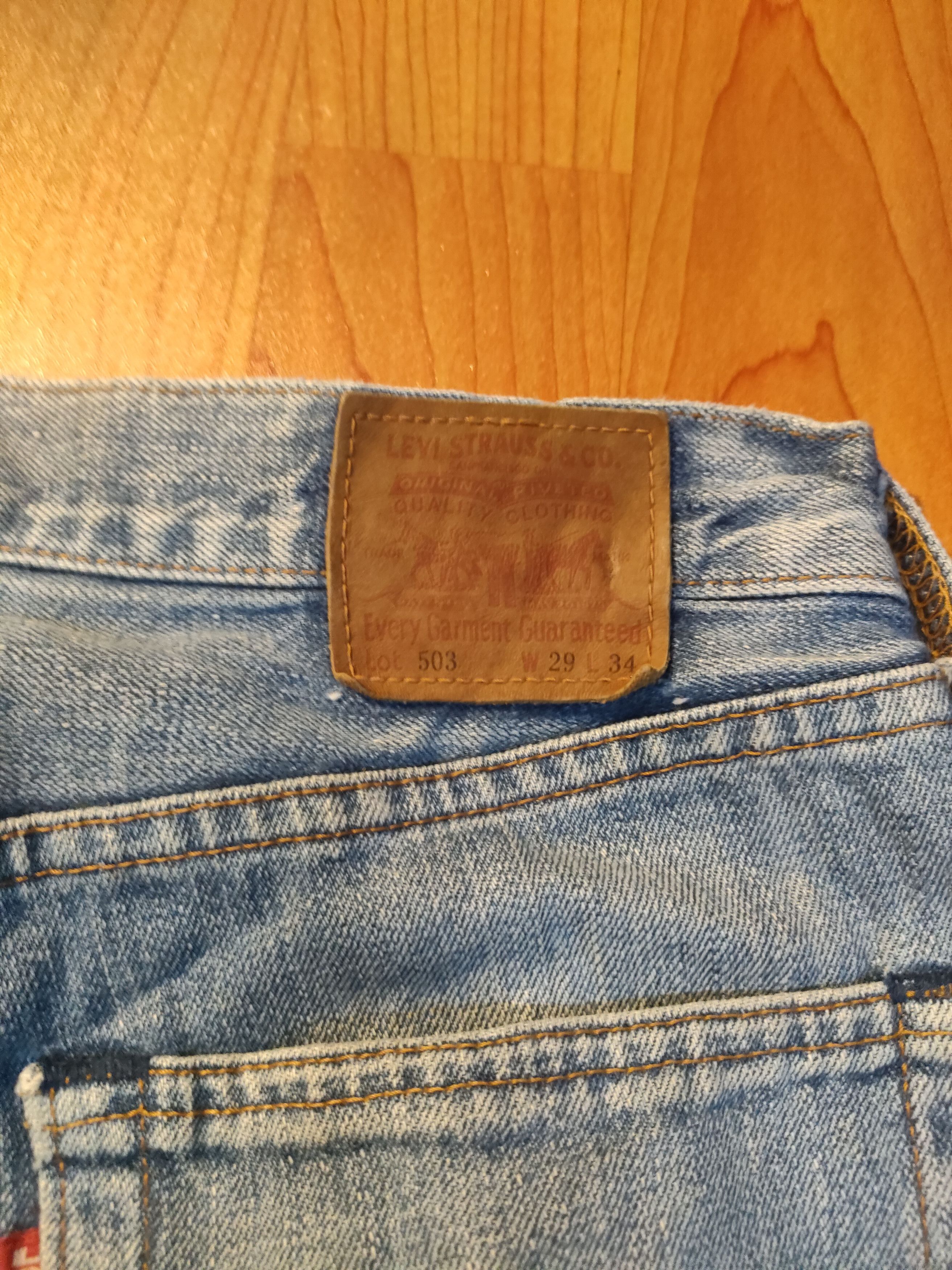 Levi's Vintage Clothing Distressed Levi's 503 B Jeans Size US 29 - 2 Thumbnail