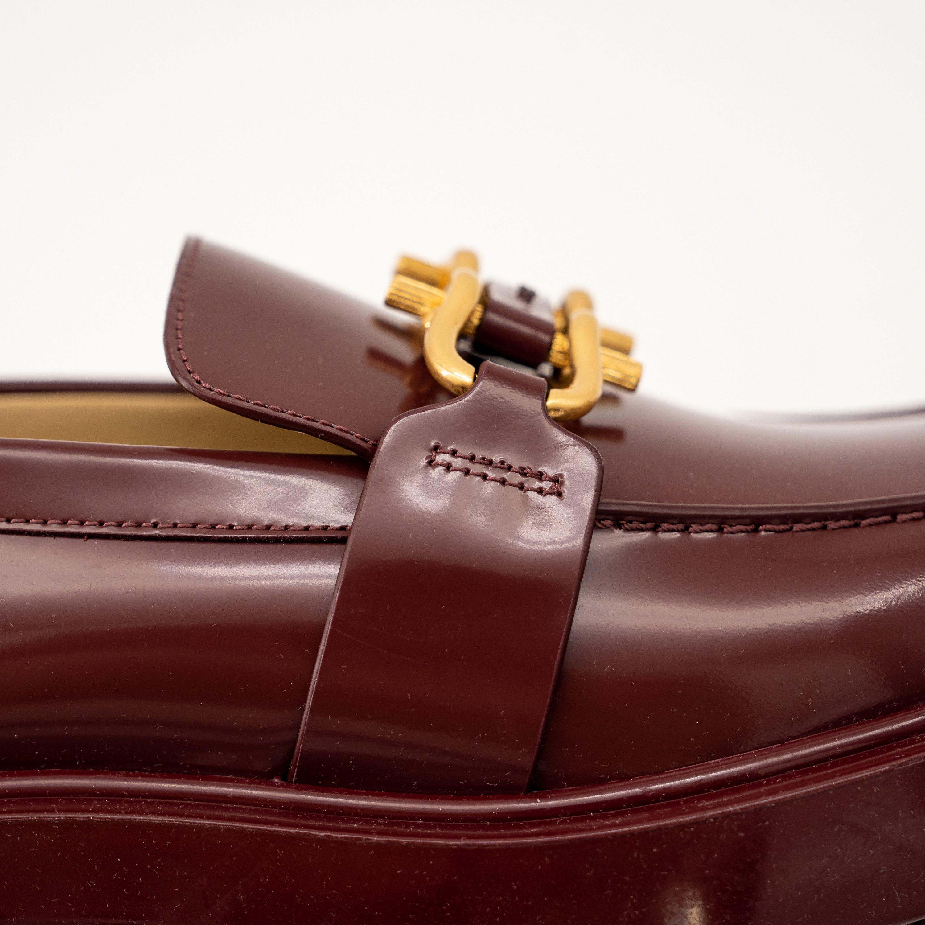 Bottega Veneta 40 10 us Bottega Veneta Monsieur Chunky Loafers Burgundy Size US 10 / IT 40 - 9 Thumbnail