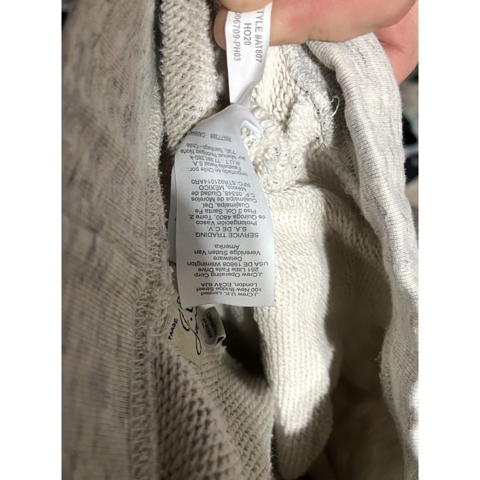 J.Crew J. Crew Vintage Fleece Cotton Terry Joggers Women's S Cream/Black AT807 Speckle-Pattern Lounge Pants Size 28" / US 6 / IT 42 - 6 Thumbnail