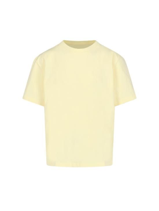 Tシャツ・カットソー STUDIO NICHOLSON Men T Shirts LAY SNM 1066 GRANITA Yellow Studio Nicholson STUDIO NICHOLSON Men T-Shirts LAY SNM 1066