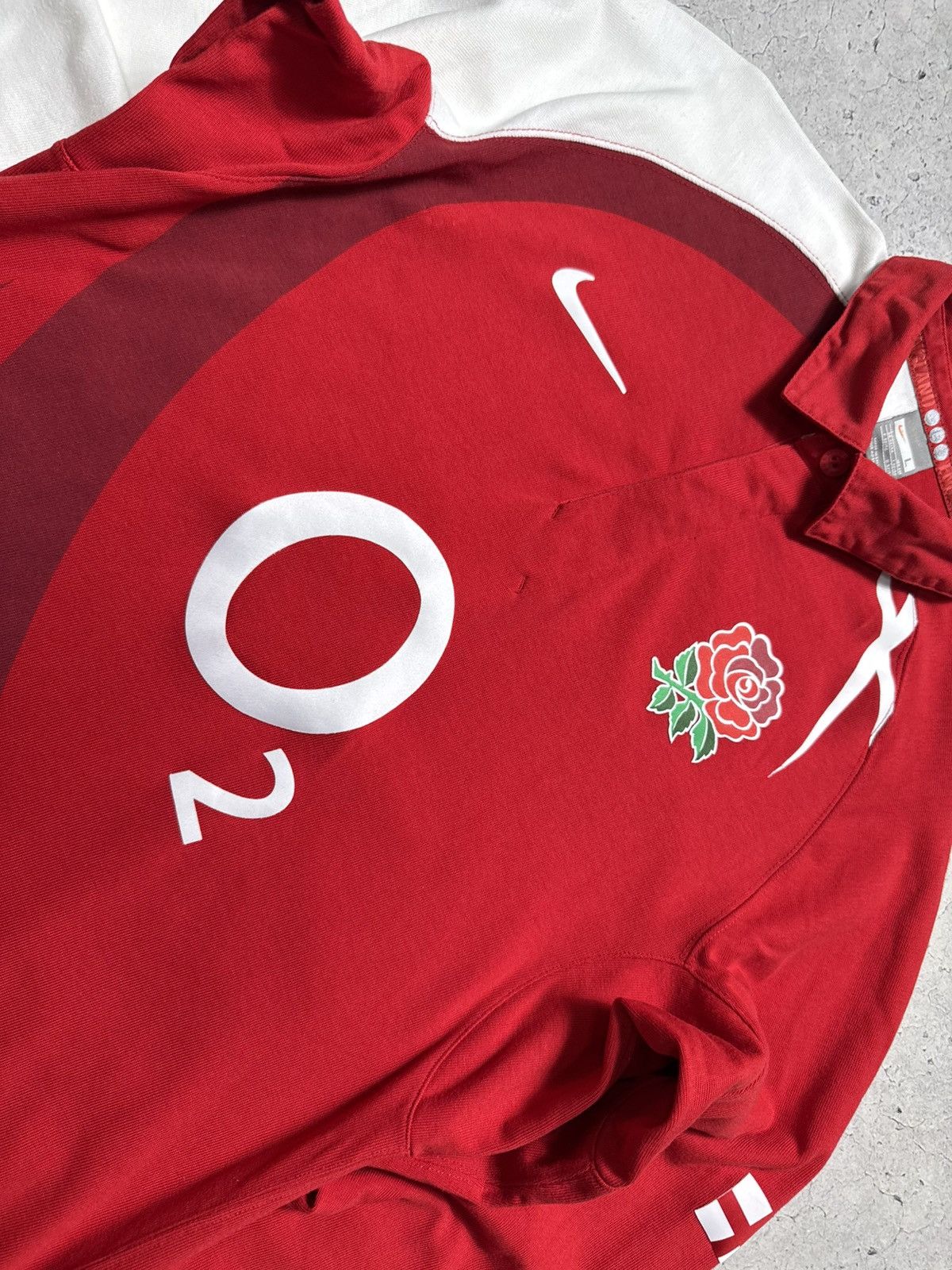 Nike Nike England Rugby League O2 Sweatshirt Jersey Vintage Size US L / EU 52-54 / 3 - 7 Thumbnail