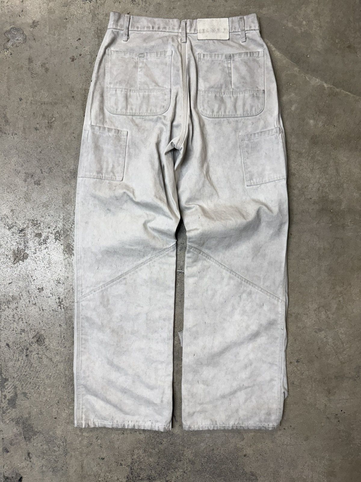 ALEXANDER DIGENOVA Alexander Digenova Dirty White Cutout Pants Size US 30 / EU 46 - 2 Thumbnail