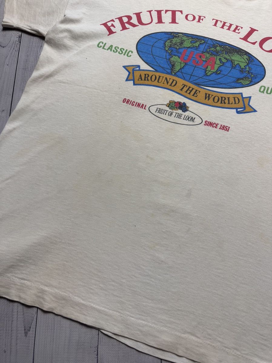 Fruit Of The Loom - Maglietta Iconica 150 Con Logo Vintage Sul Petto