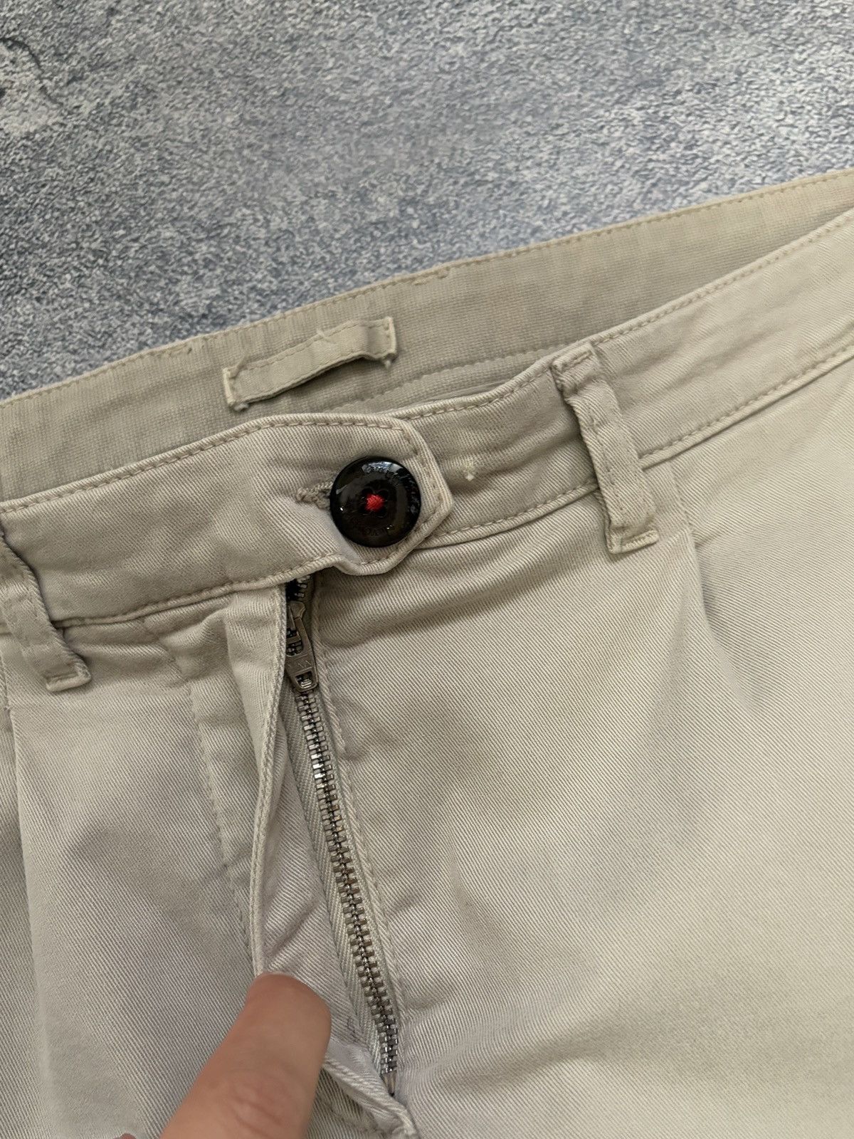 Eleventy Vtg Eleventy Milano Italy Cargo Pants Beige Khaki Trousers Size 27" / US 4 / IT 40 - 8 Thumbnail