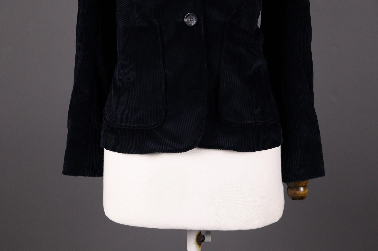 Designer Weekend Max Mara Black Corduroy Jacket Size I 38 / GB 6 Size M / US 6-8 / IT 42-44 - 3 Thumbnail