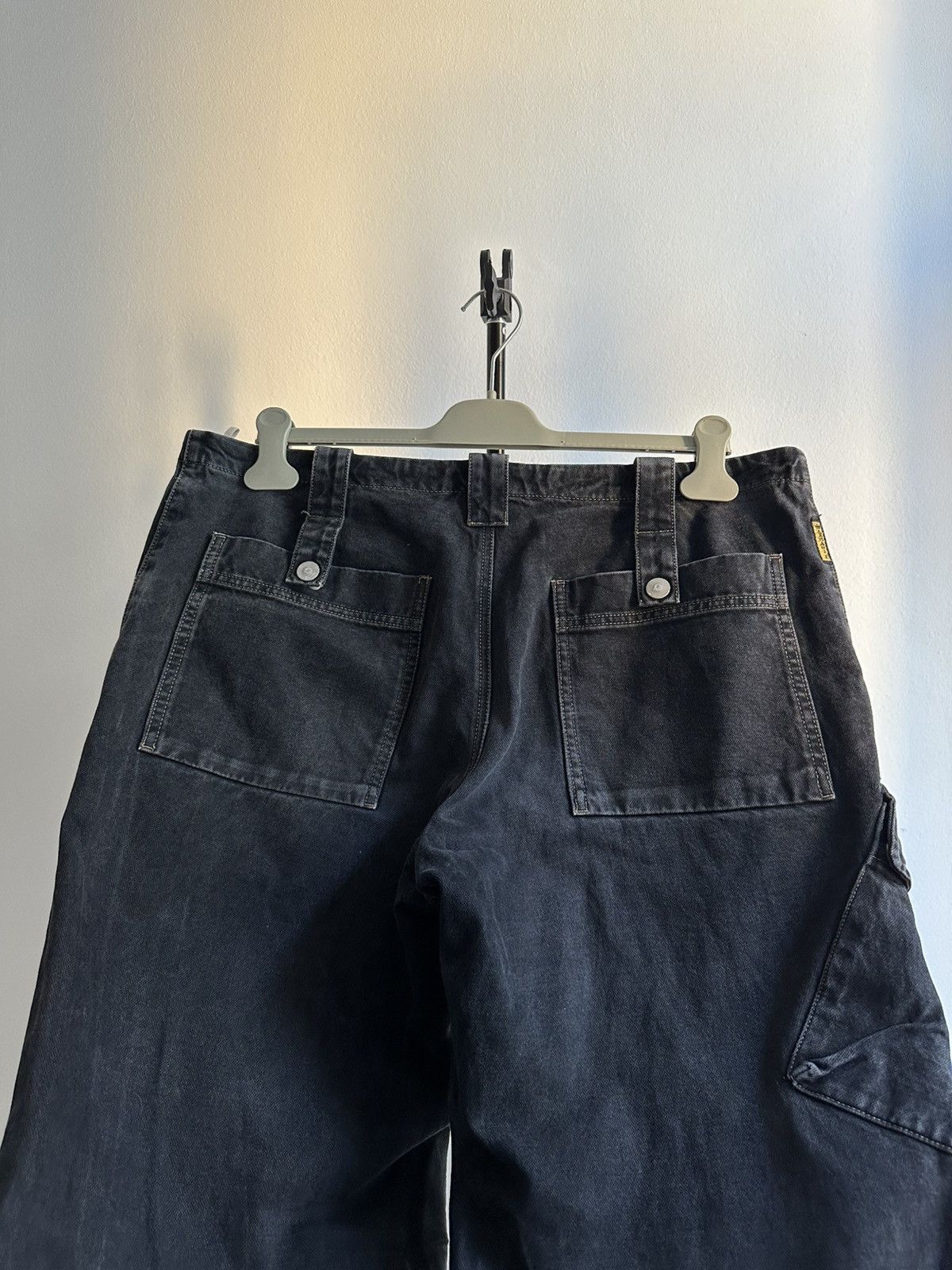 Armani Armani Jeans Fireman Archive 90s Faded Zipped Cargo Pants Size US 34 / EU 50 - 14 Thumbnail