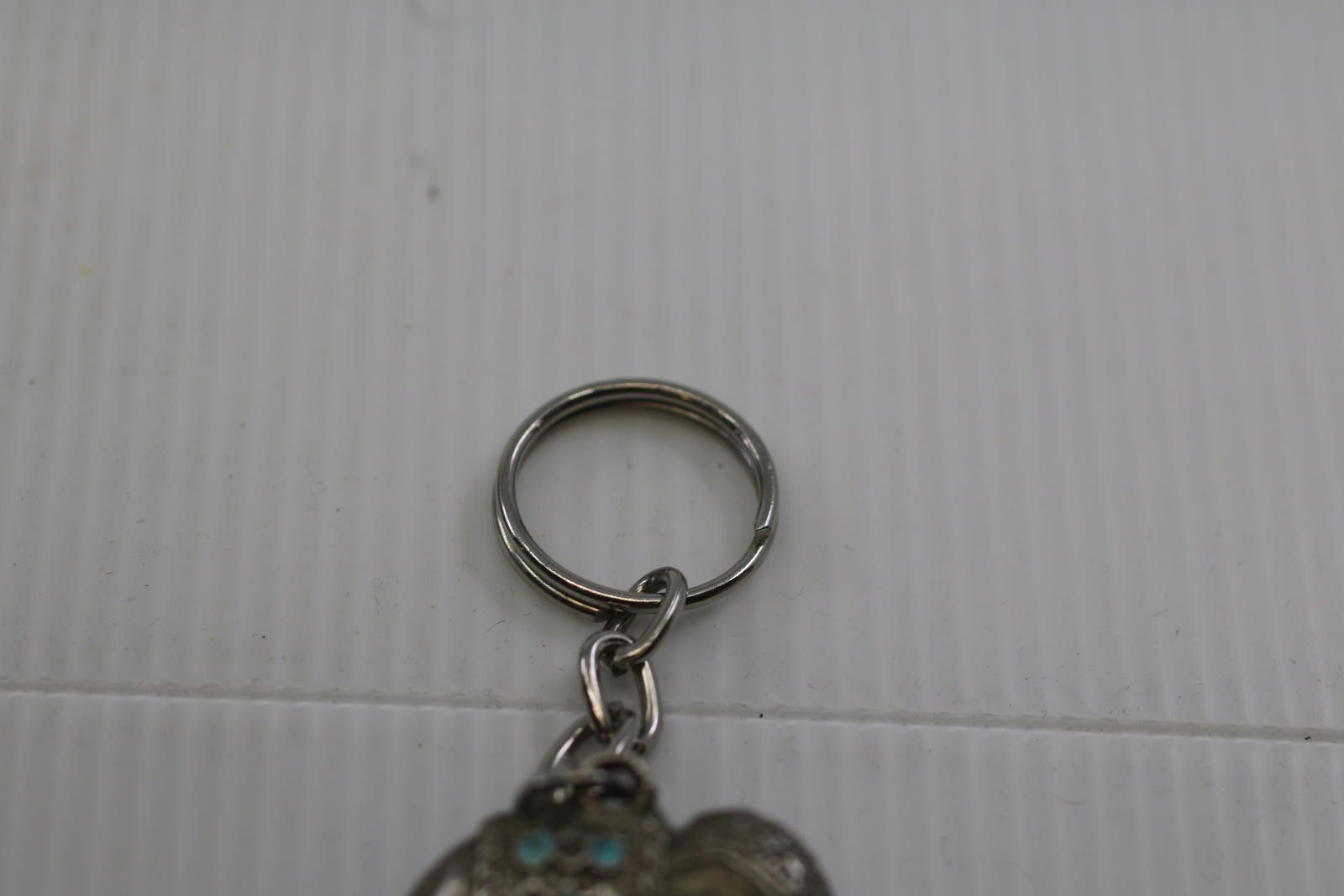 The Unbranded Brand Vintage Silver Elephant Trinket Box Keychain TurquoiseStones Size ONE SIZE - 3 Thumbnail