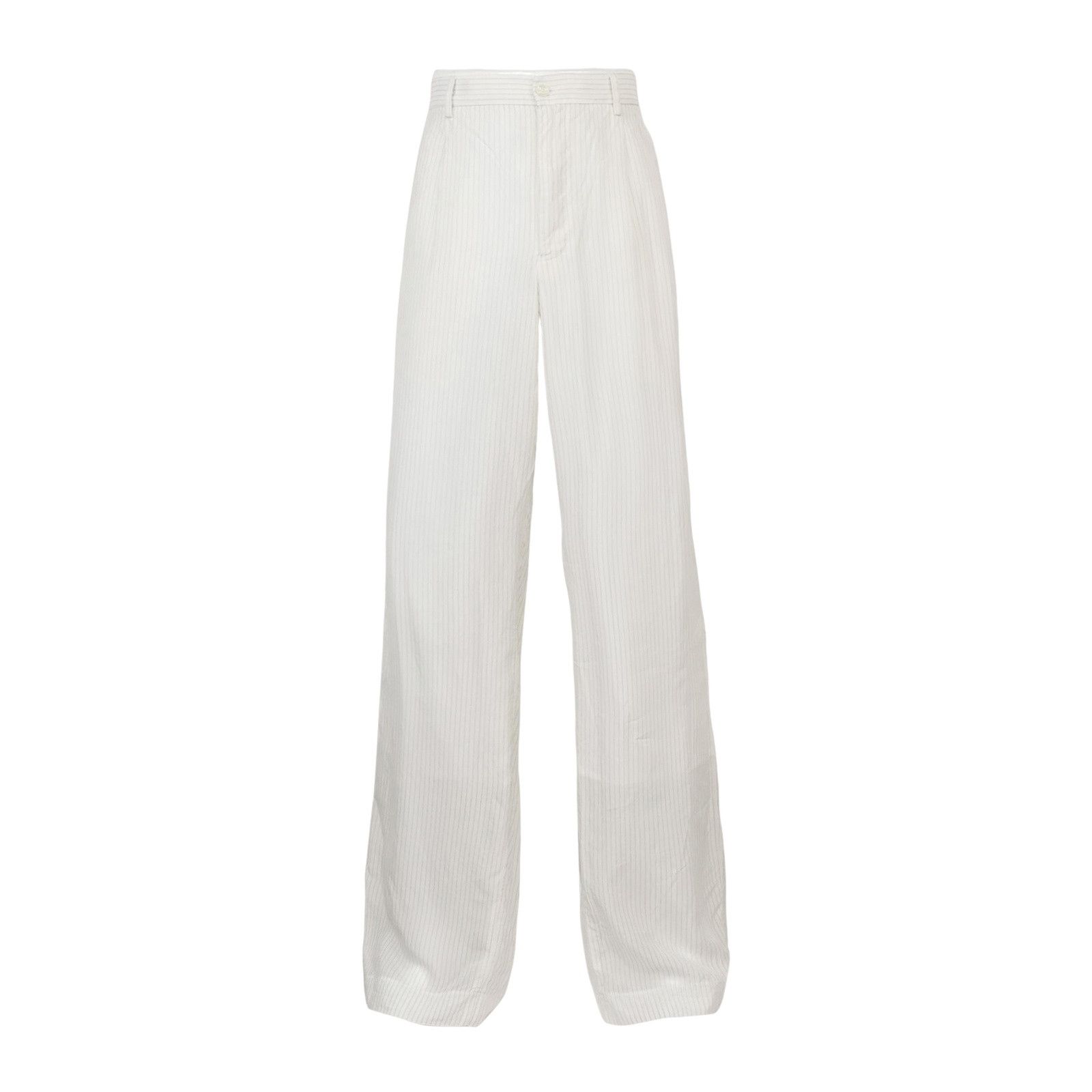 Emporio Armani Emporio Armani Striped Cupro Casual Pants Size 34 Size US 34 / EU 50 - 1 Thumbnail