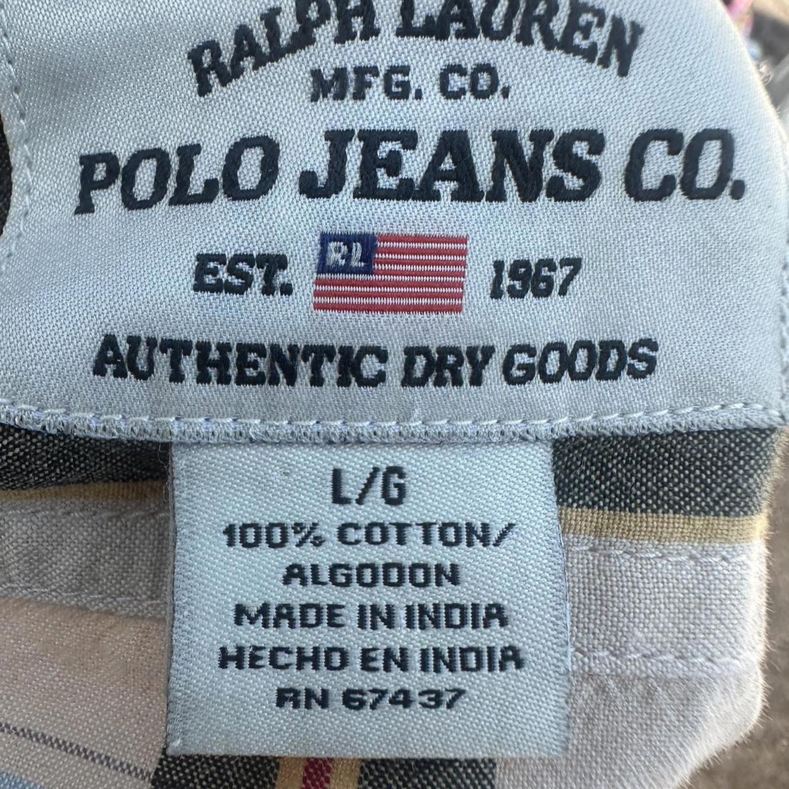 Polo Ralph Lauren Ralph Lauren Polo Jeans Co Vintage Shirt Size US L / EU 52-54 / 3 - 3 Thumbnail